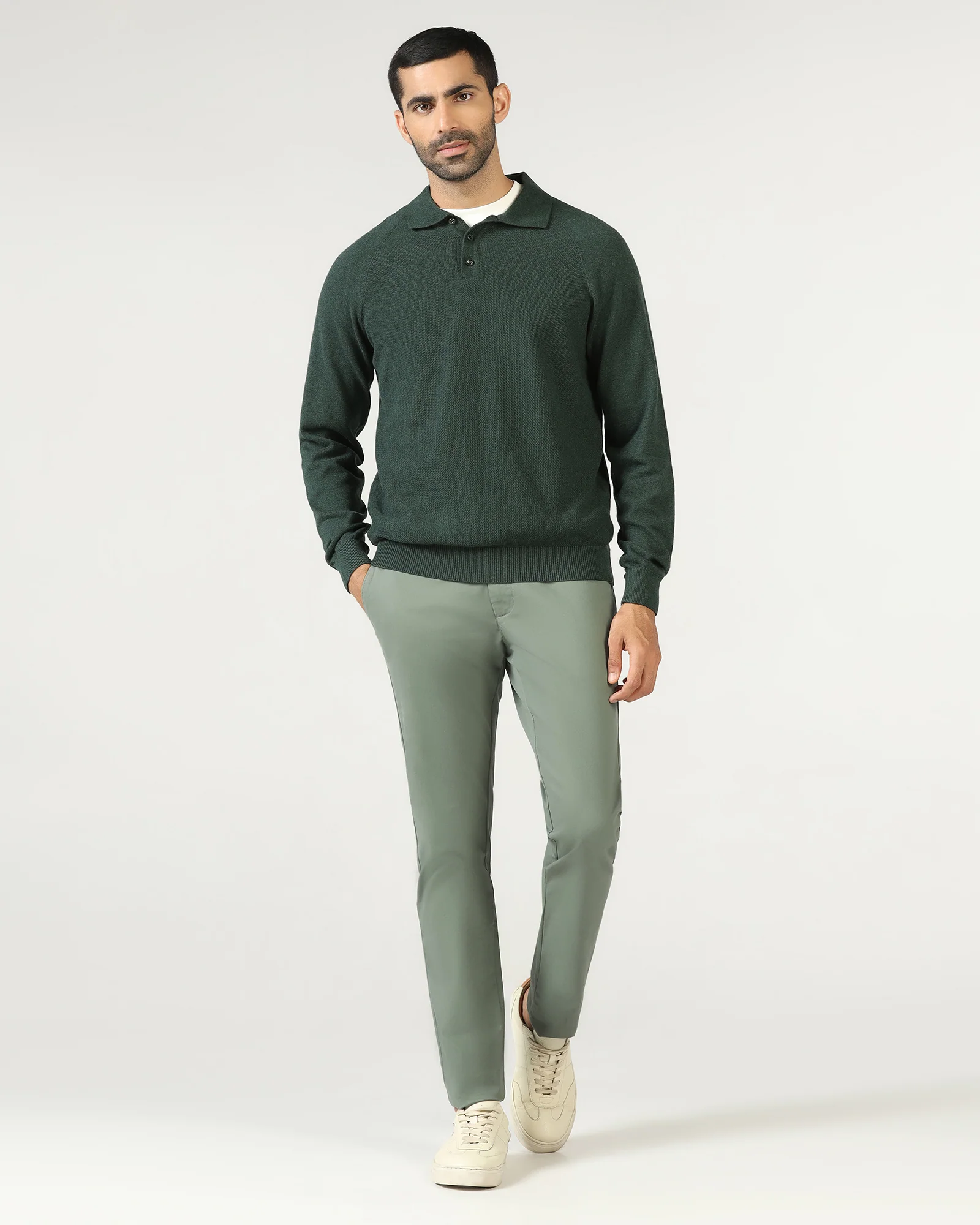 Beetle Polo Neck Textured Sweater - Joshua - Image 3