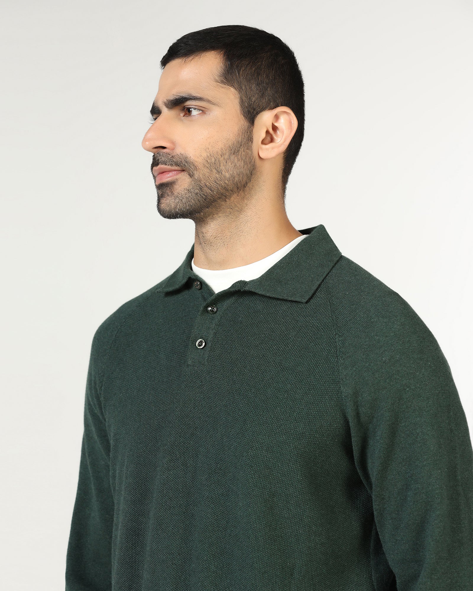Beetle Polo Neck Textured Sweater - Joshua - Image 4