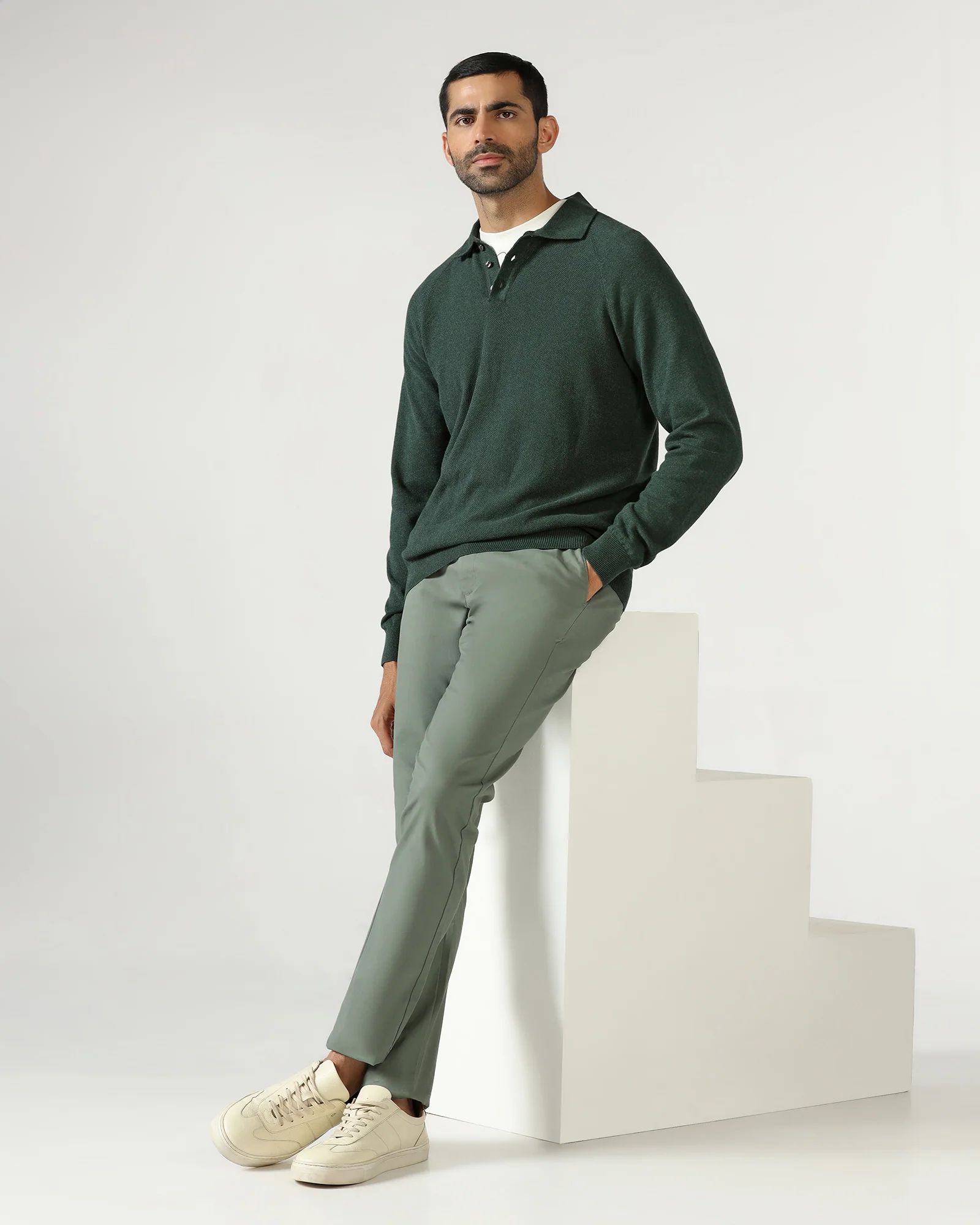 Beetle Polo Neck Textured Sweater - Joshua - Image 6