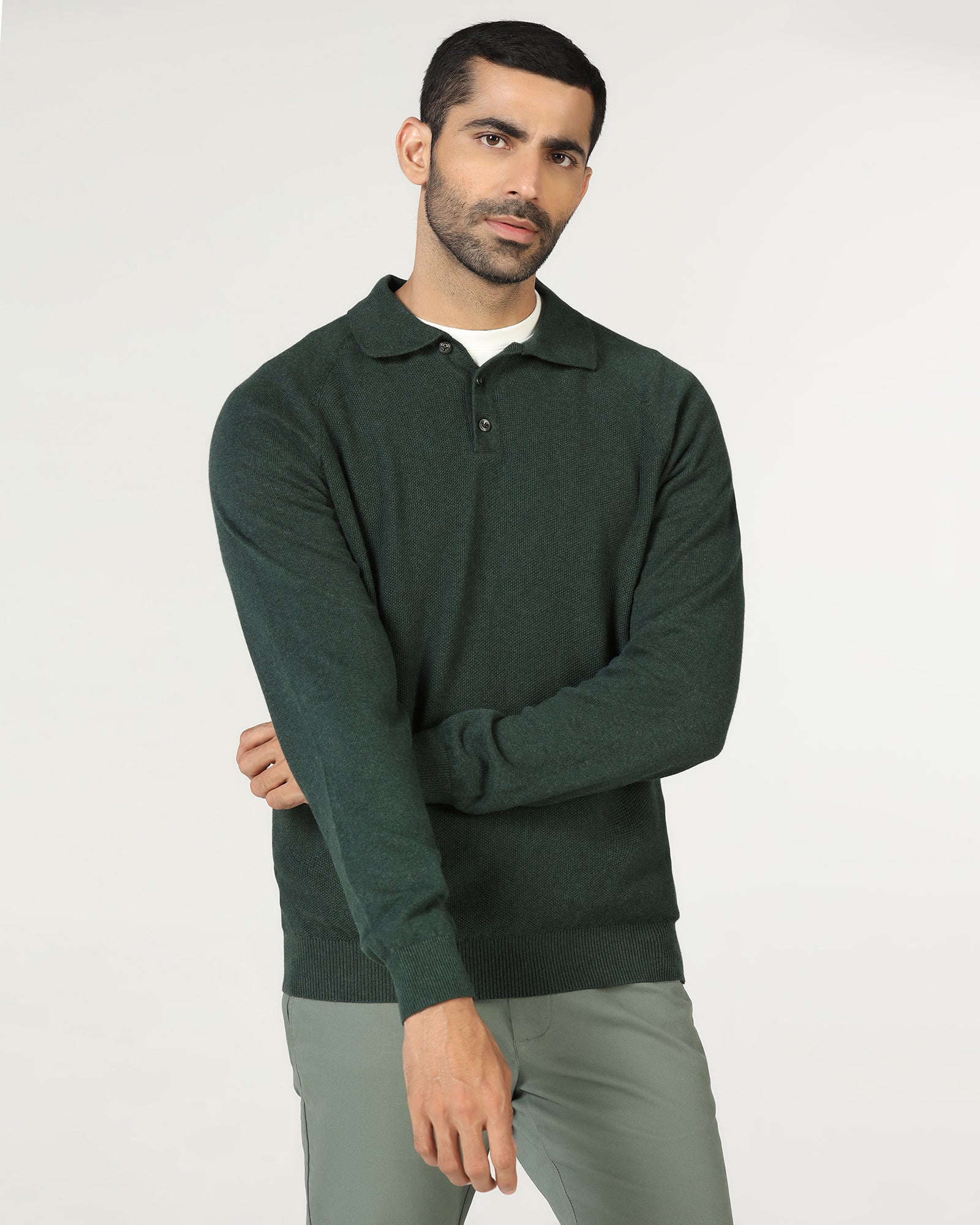 Beetle Polo Neck Textured Sweater - Joshua - Image 7