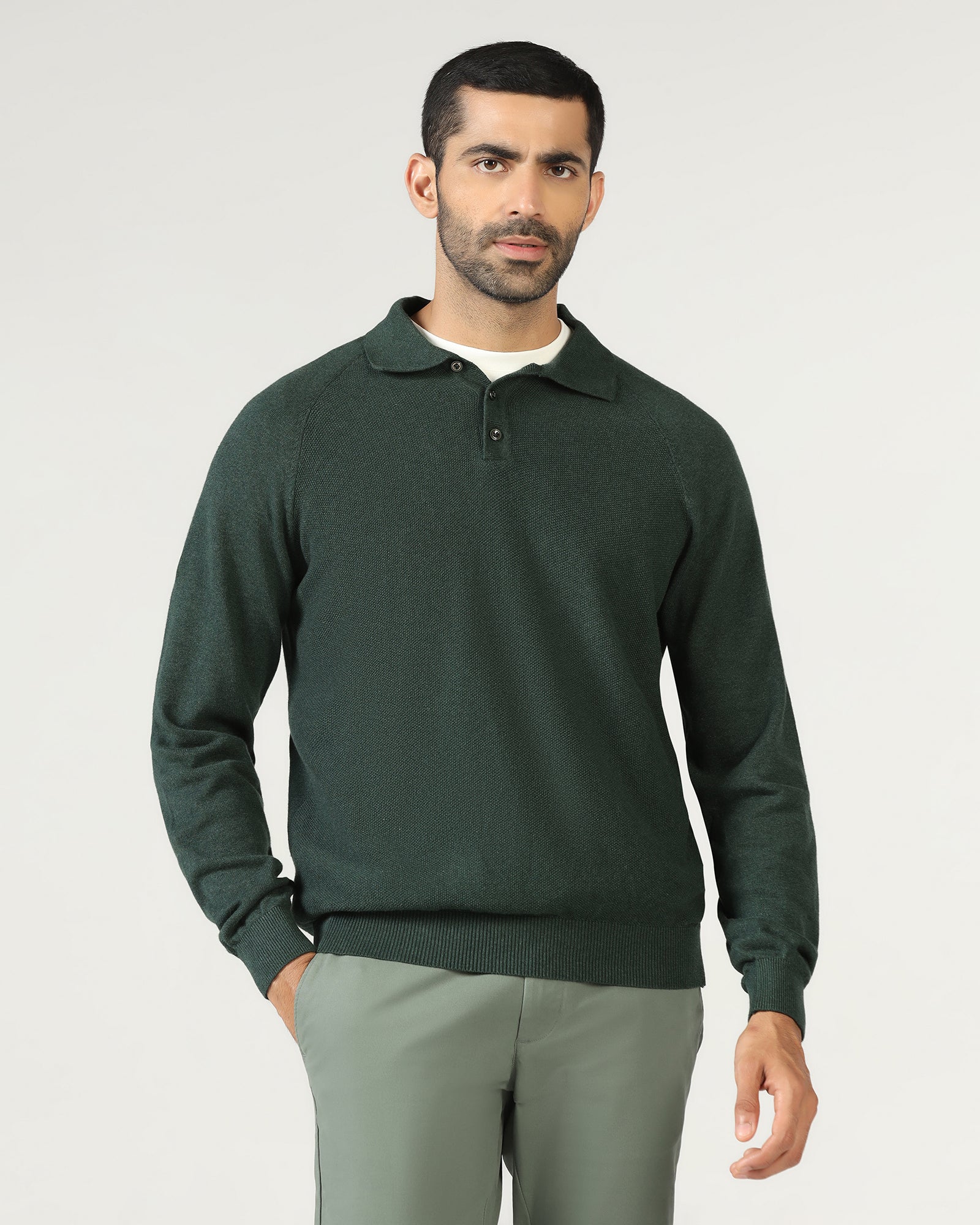 Beetle Polo Neck Textured Sweater - Joshua - Image 8