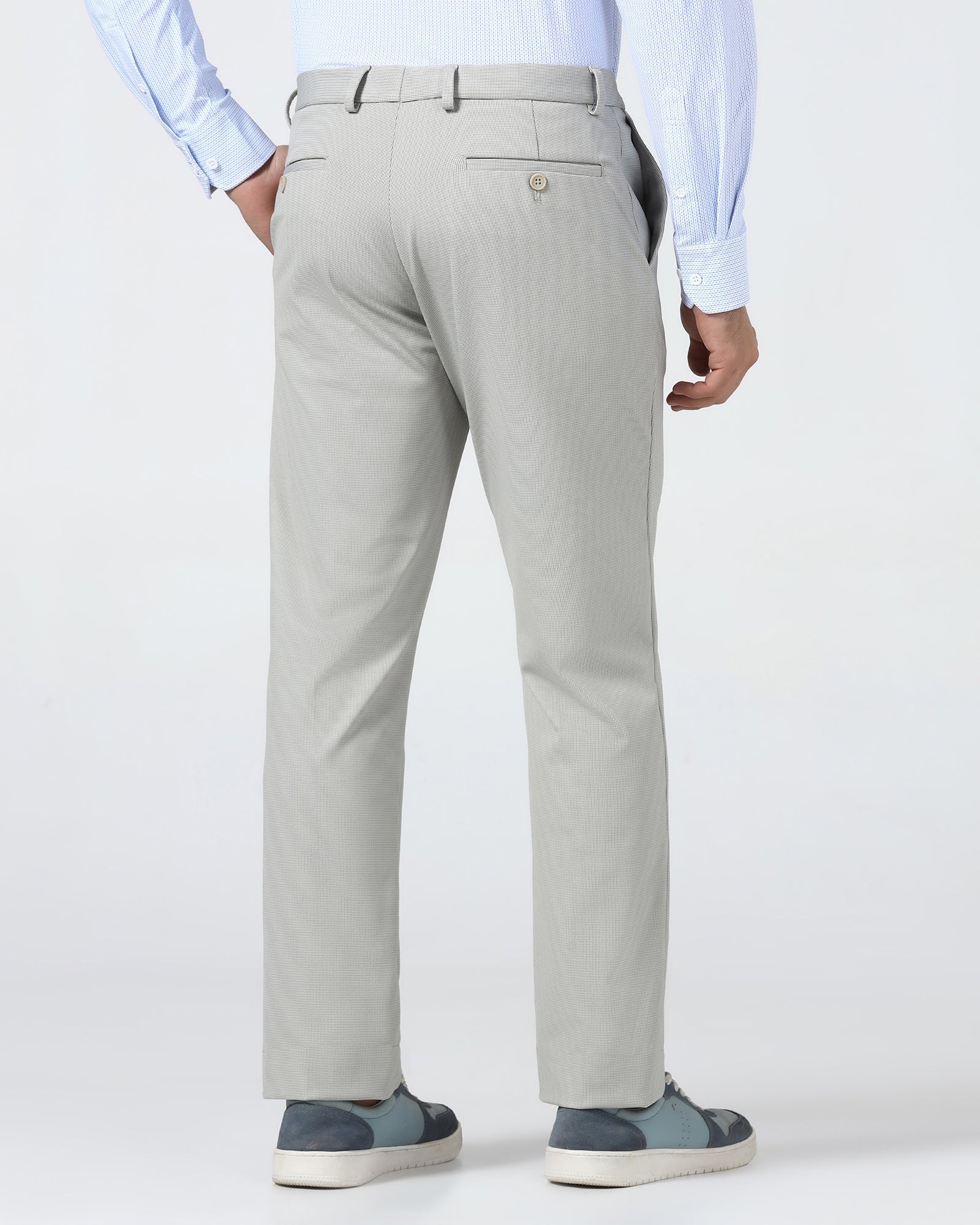 Beige TechPro Textured Trouser - Wayne - Image 2