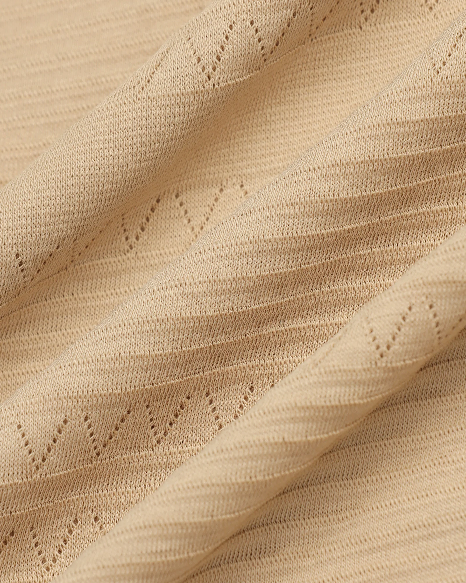 Beige Textured Polo - Jap - Image 6