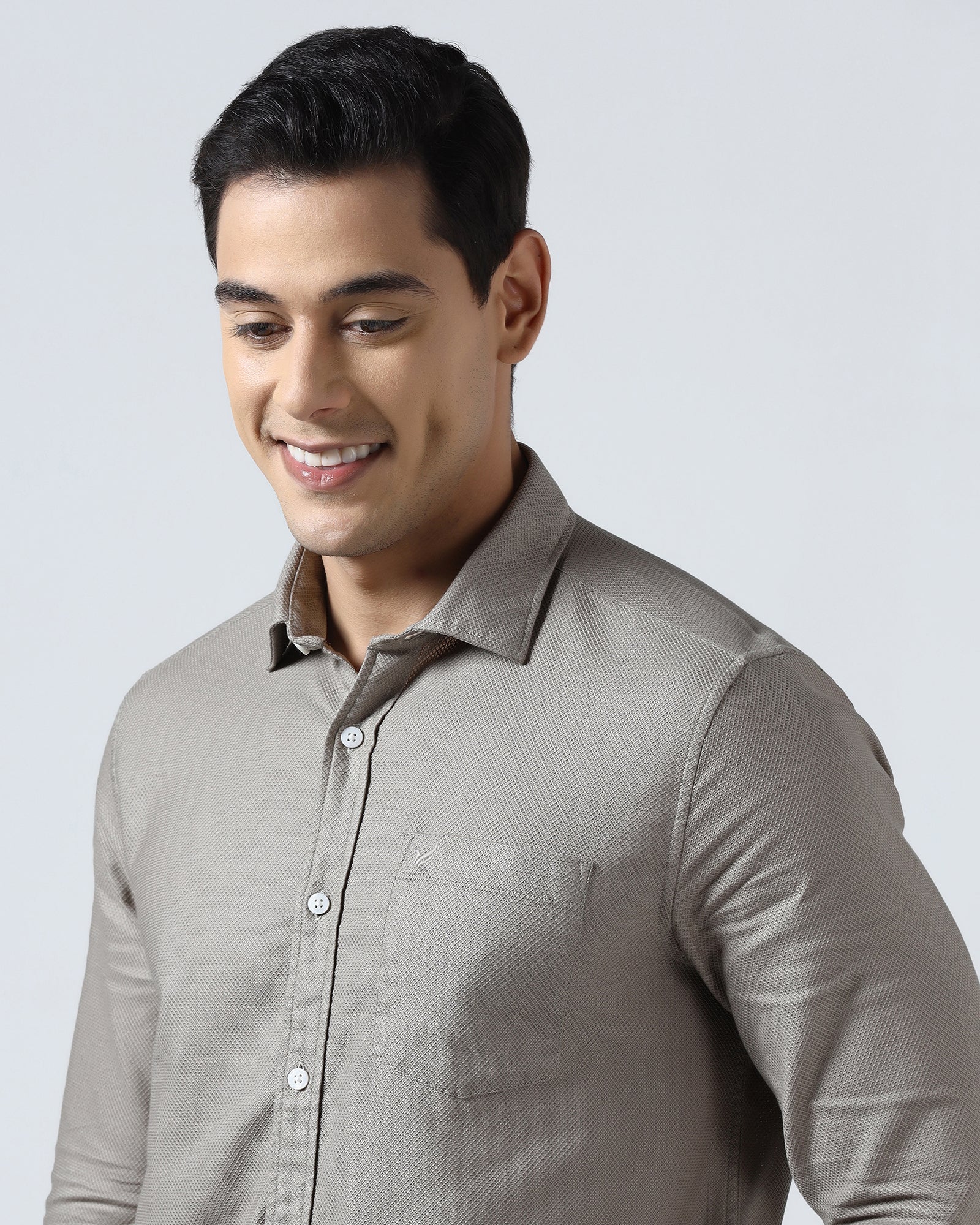 Beige Textured Shirt - Solter - Image 4