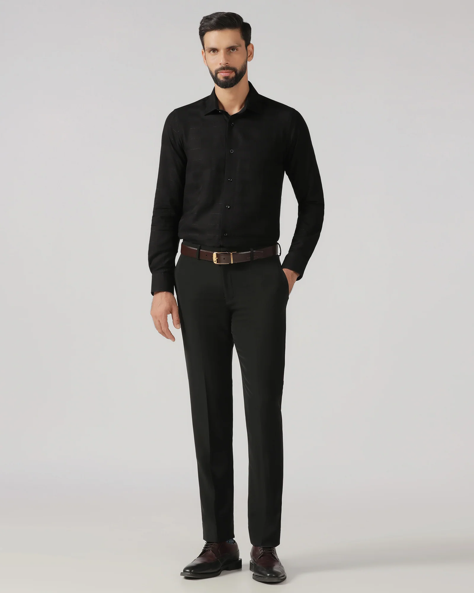 Black Check Shirt - Rainer - Image 3