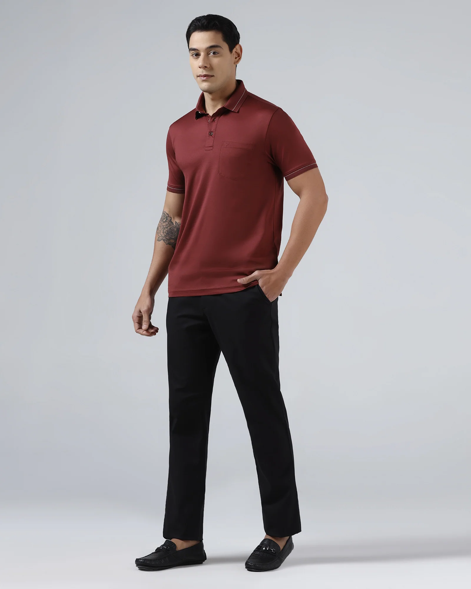 Black Non Iron Solid Khaki - Maple - Image 7