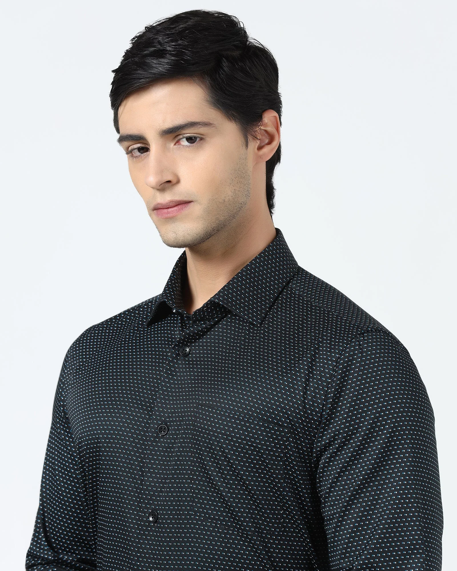 Black Printed Shirt - Rapid - Image 4