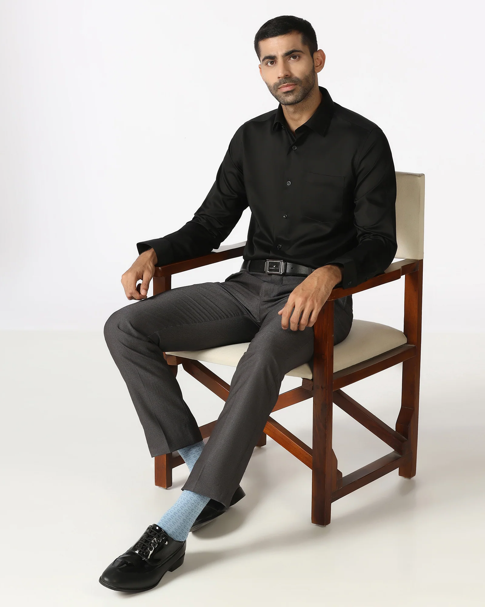 Black Solid Shirt - Dawn - Image 8
