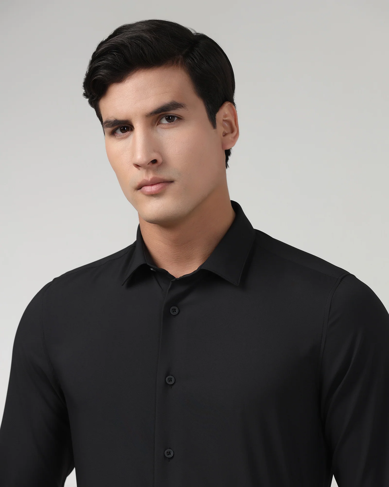 Black TechPro Solid Shirt - Shephard - Image 4
