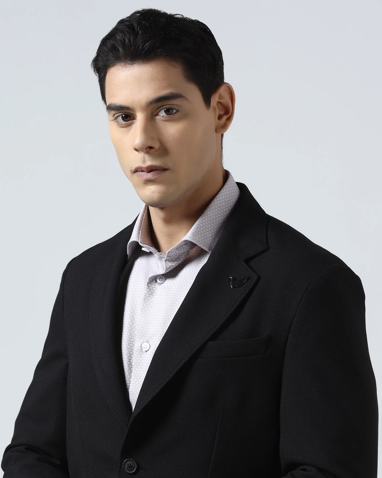 Black Textured Blazer - Wilson - Image 4