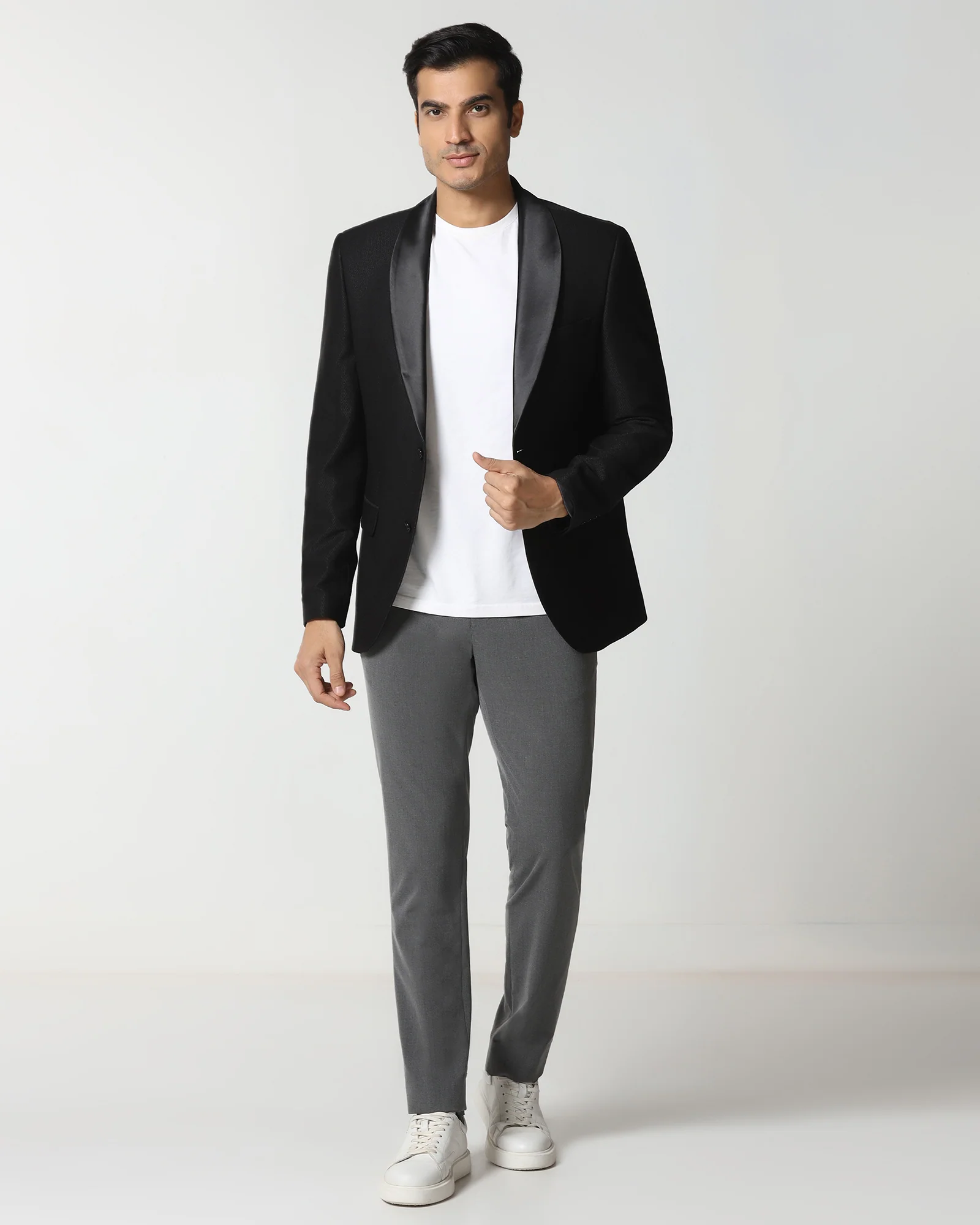 Black Textured Blazer - Proots - Image 6