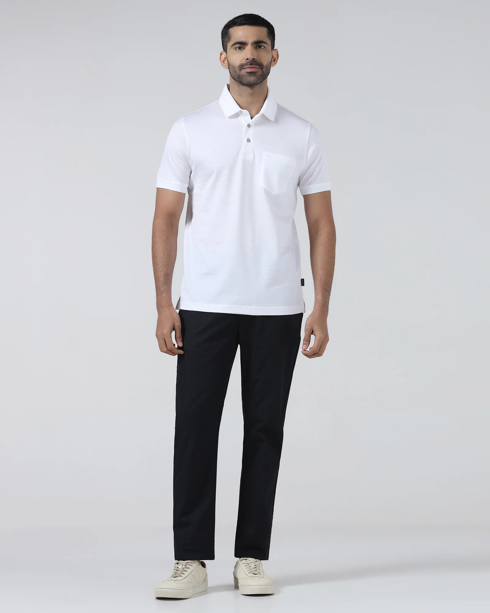 Black Textured Khaki - Oak