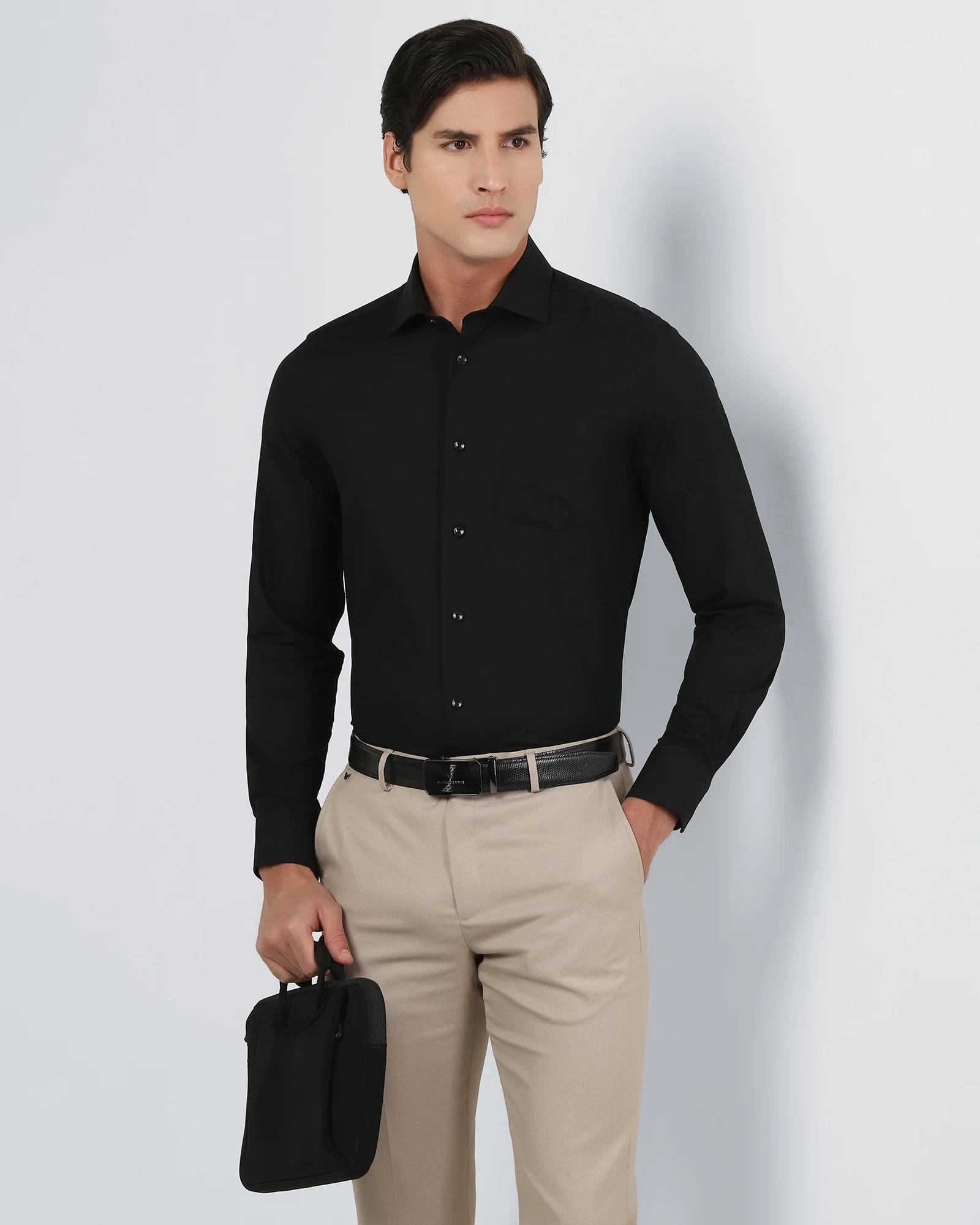 Black Textured Shirt - Hawker - Image 7
