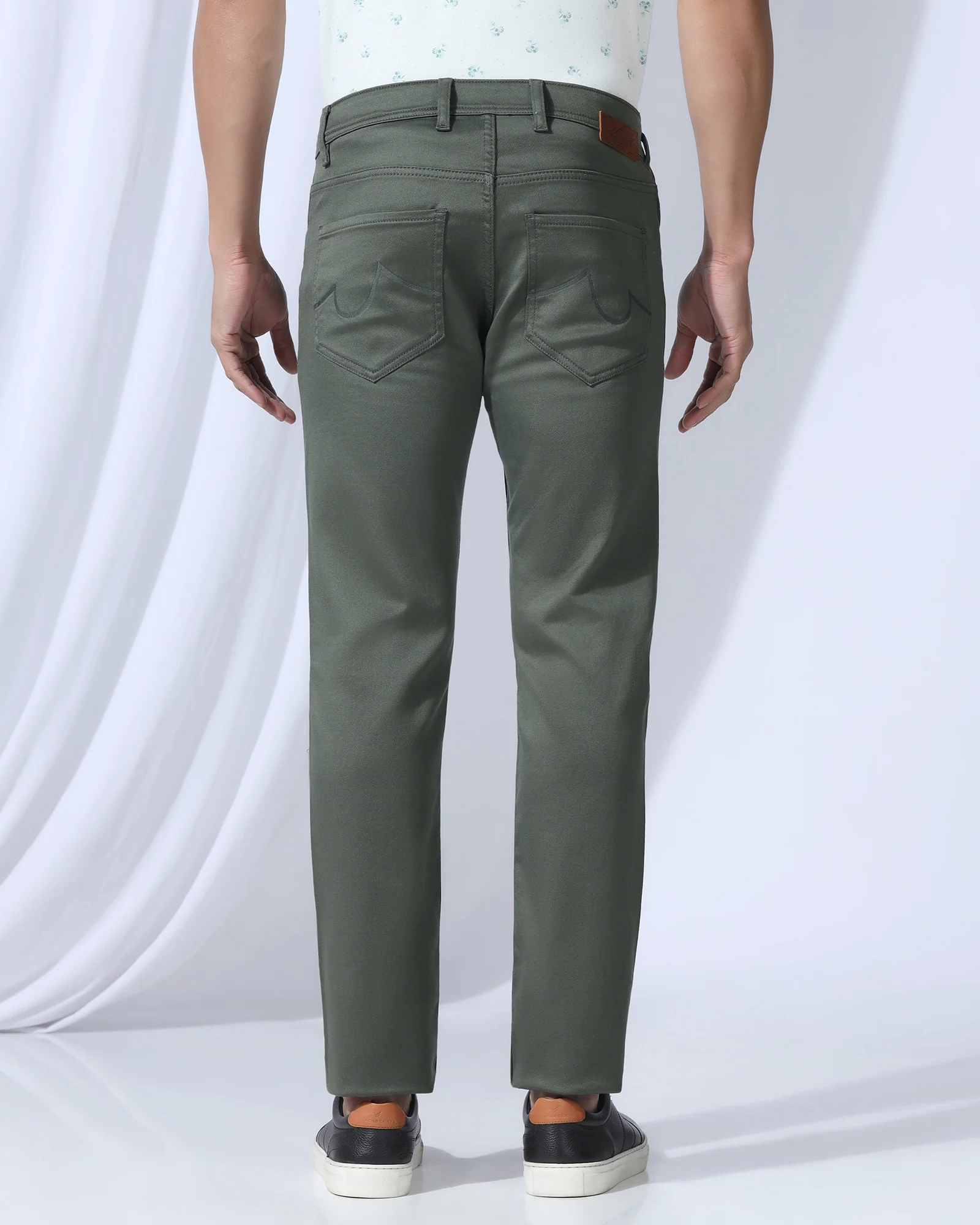 Bleed Zero Slim Yonk Fit Dark Olive Jeans - Abto - Image 2