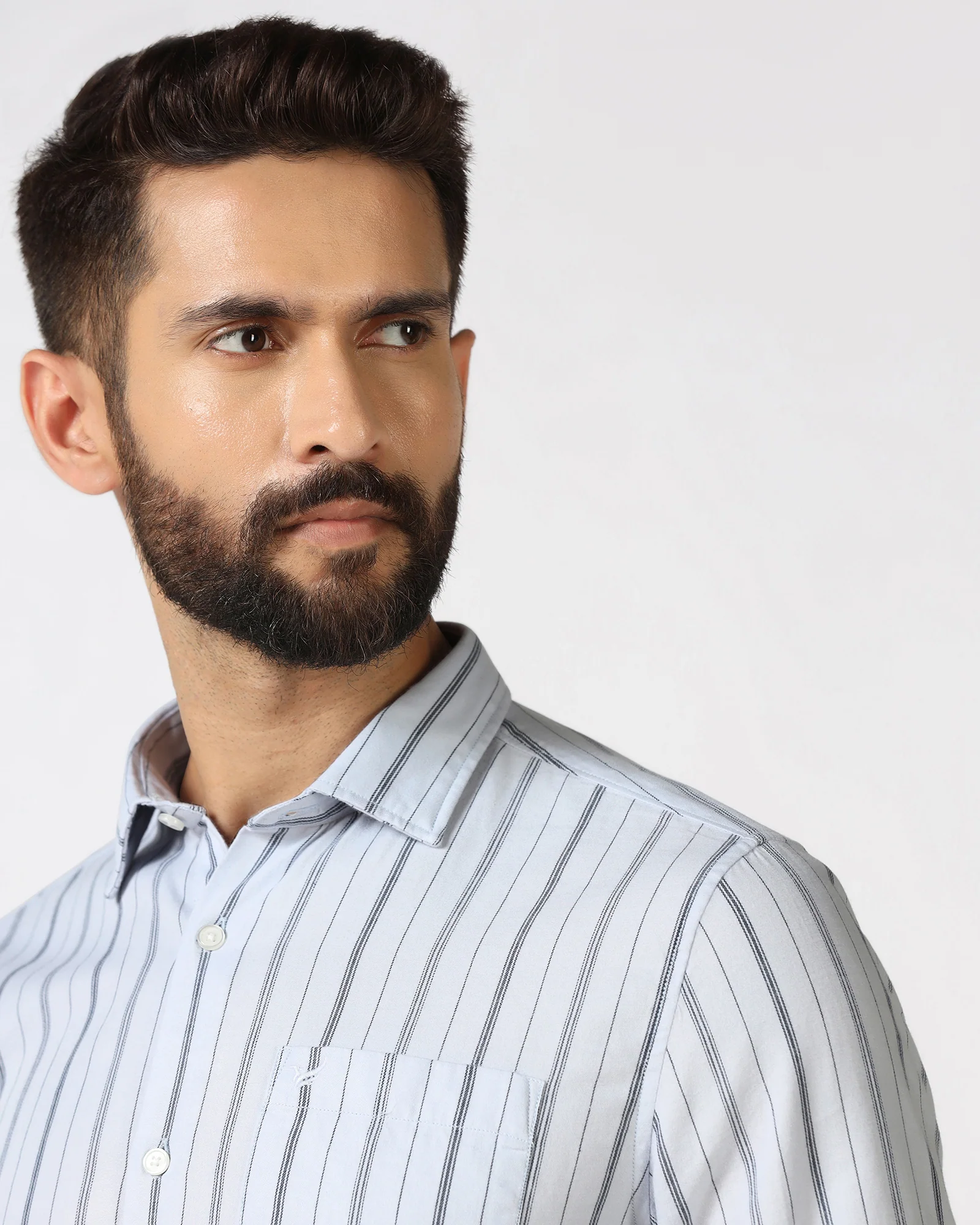 Blue Stripe Shirt - Rakey - Image 4