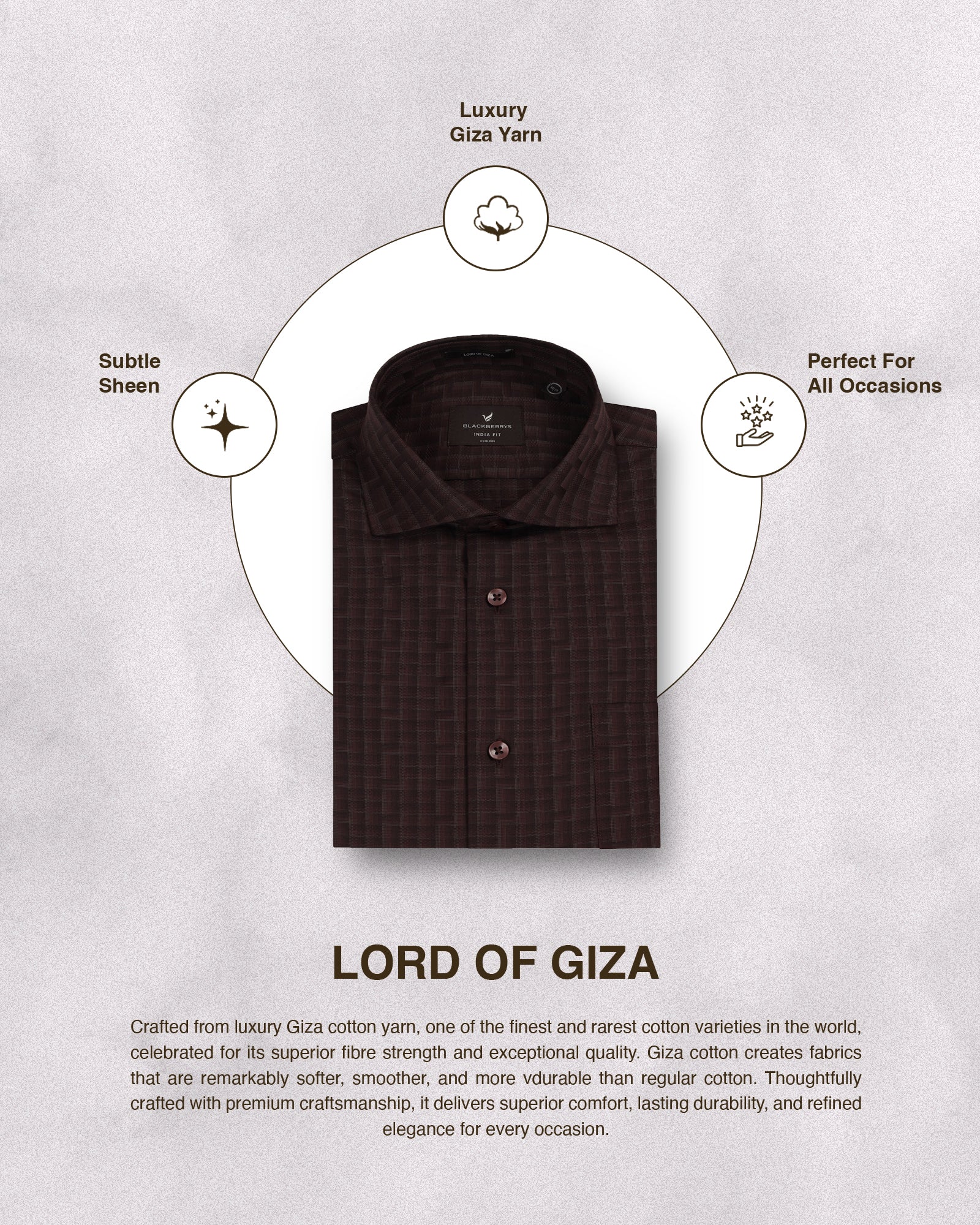 Brown Check Shirt - Echod - Image 5