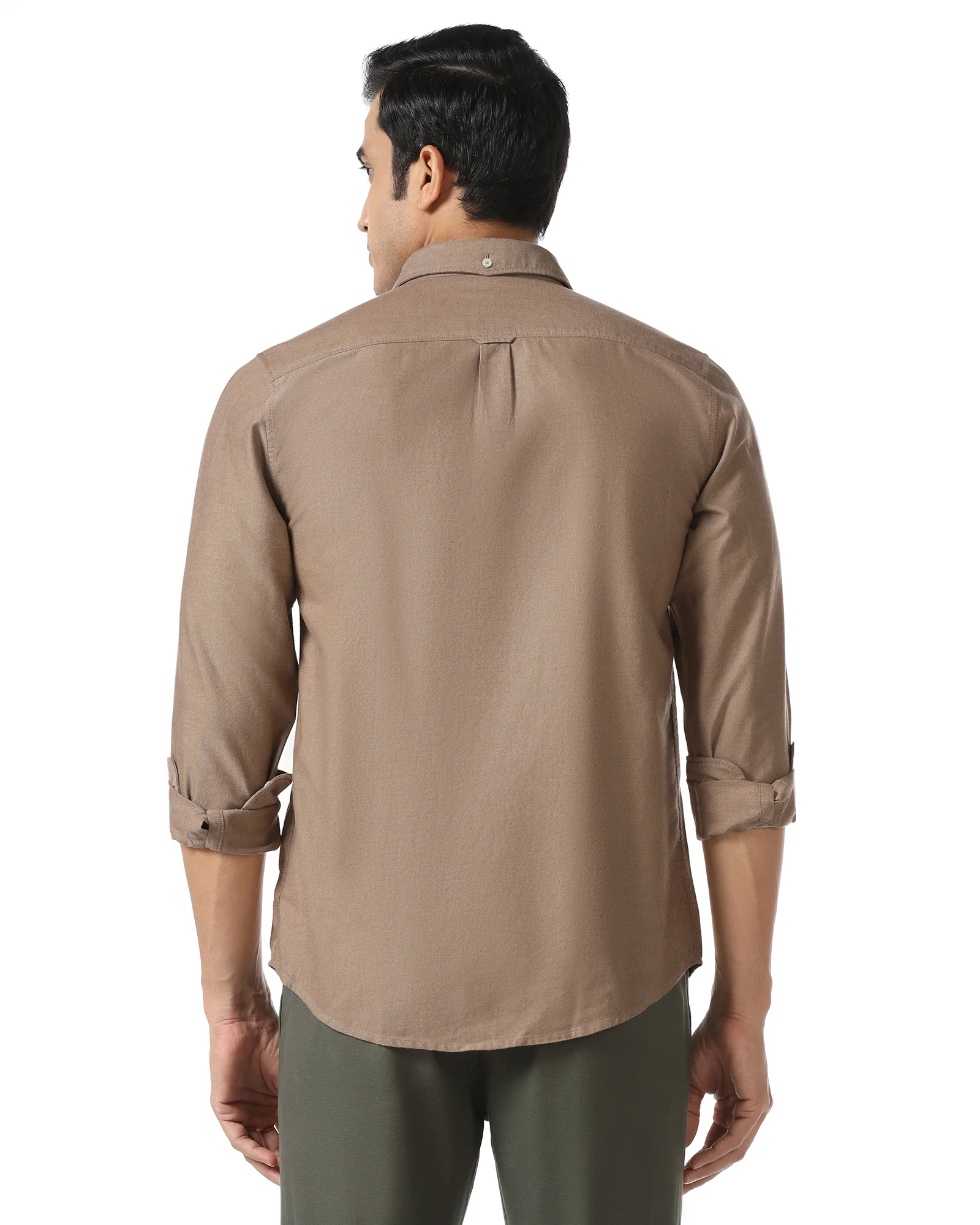 Brown Solid Shirt - Solly - Image 2