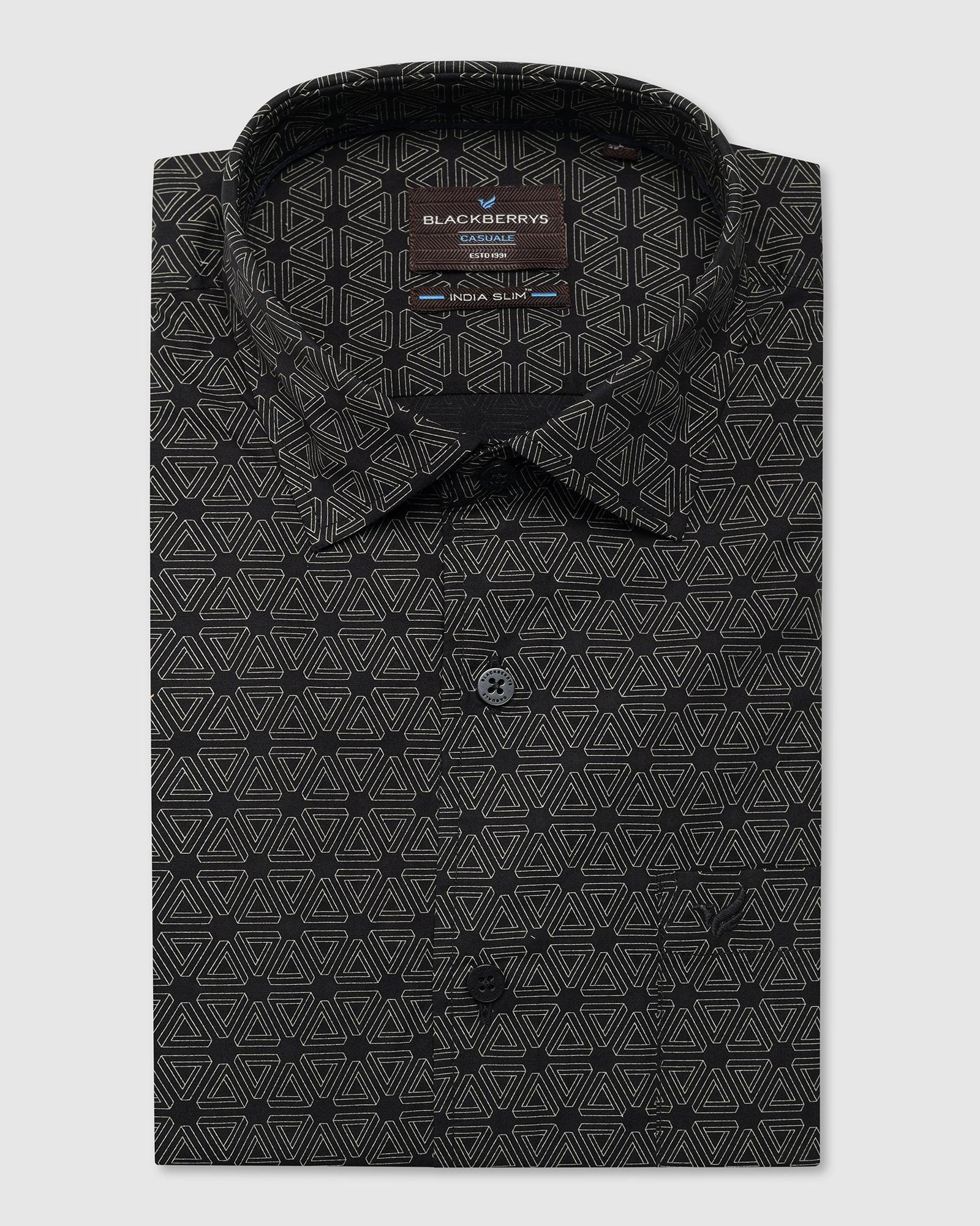 Casual Black Printed Shirt - Beth - Image 5