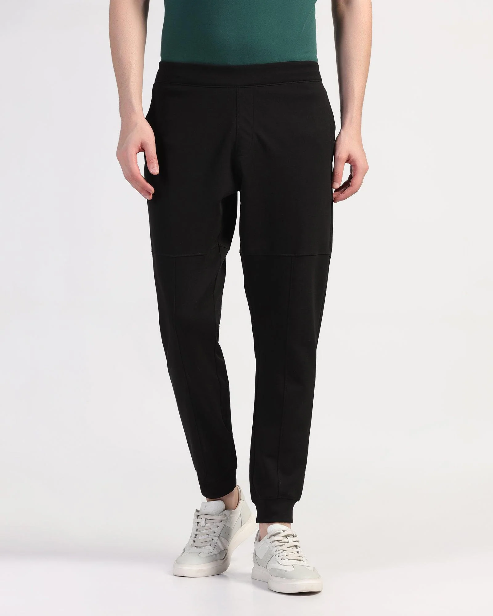 Casual Black Solid Jogger - Jean - Image 3