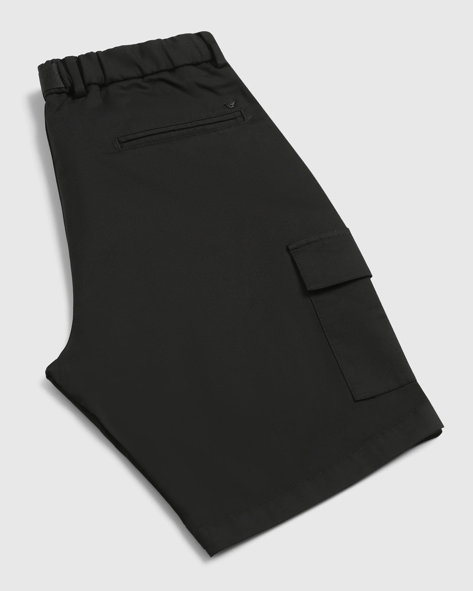 Casual Black Solid Shorts - Vik - Image 5