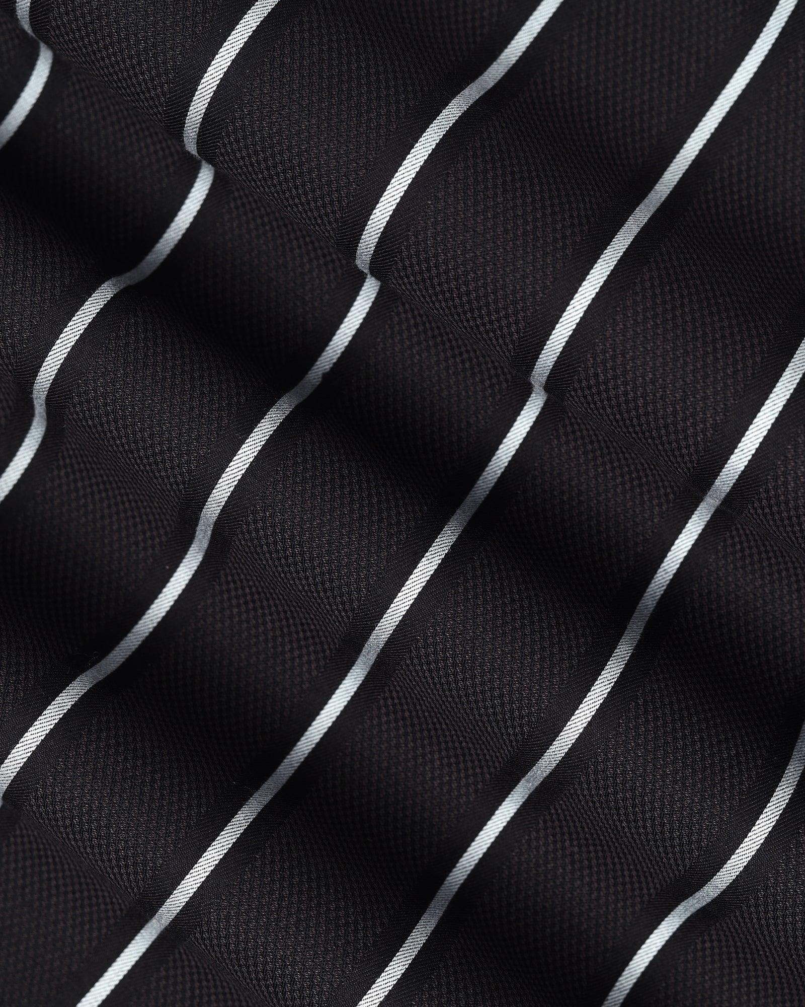 Casual Black Stripe Shirt - Mateo - Image 6