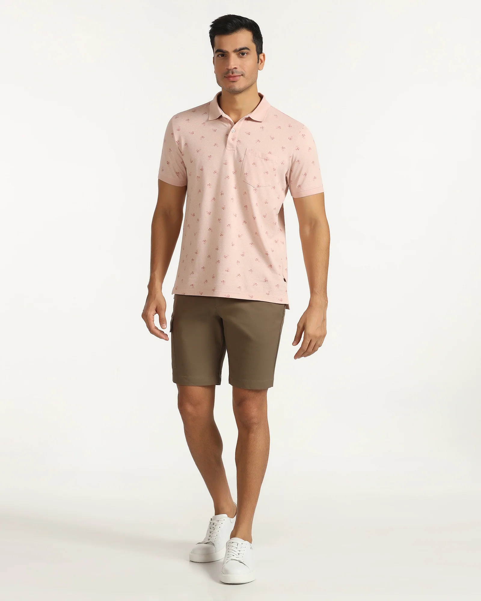 Casual Brown Solid Shorts - Vik