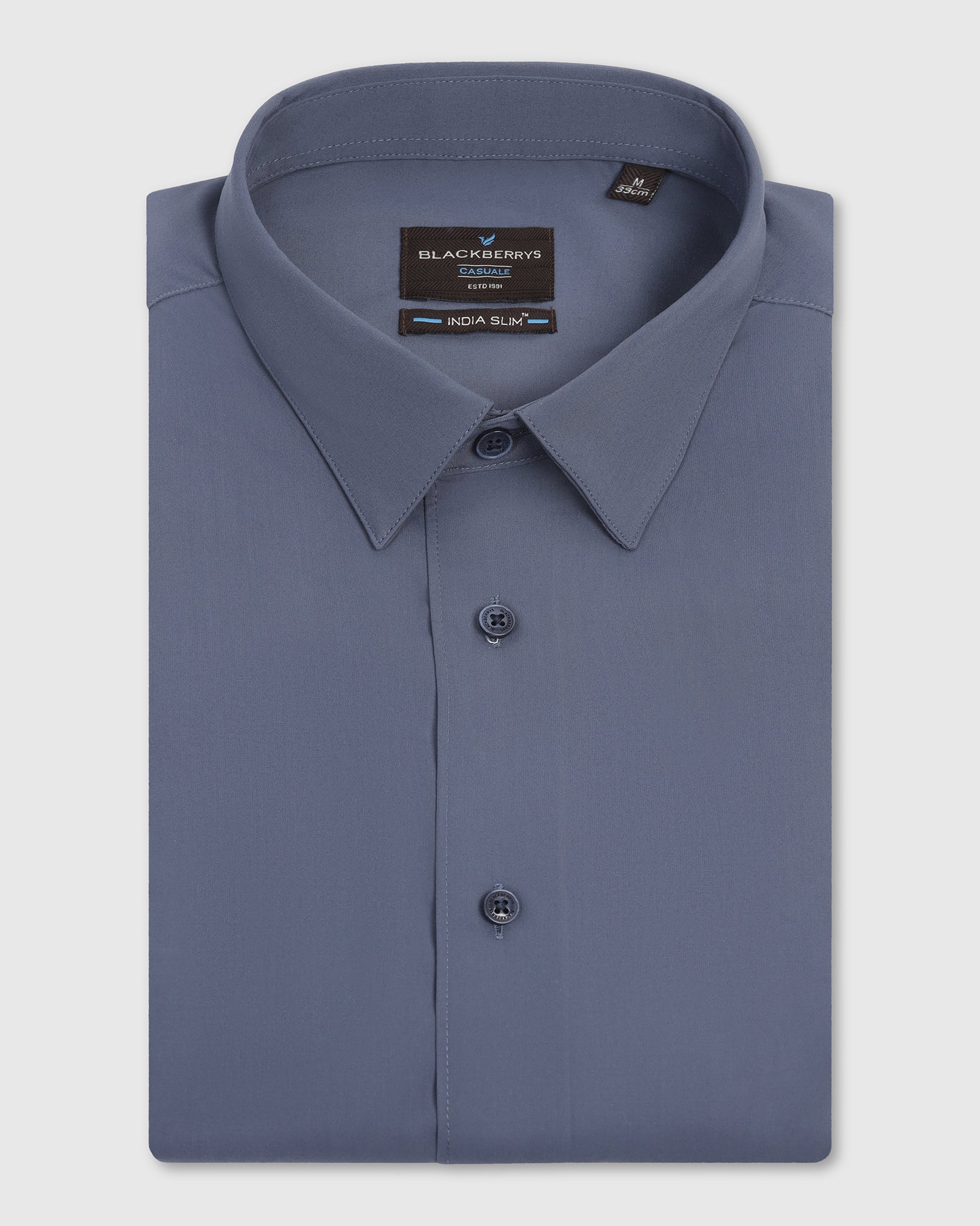Casual Dark Grey Check Shirt - Xavier - Image 5