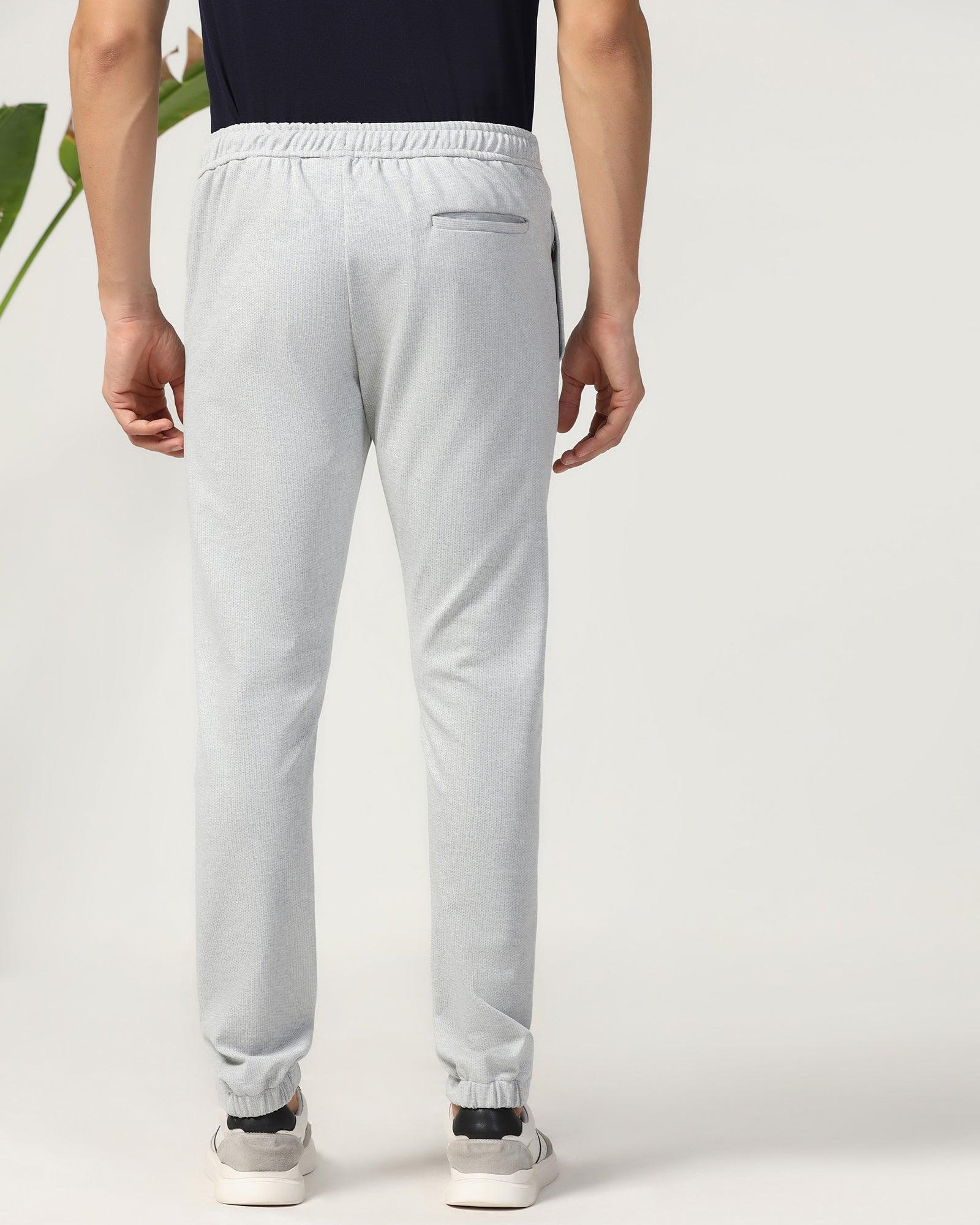 Casual Grey Solid Jogger - Labo - Image 2