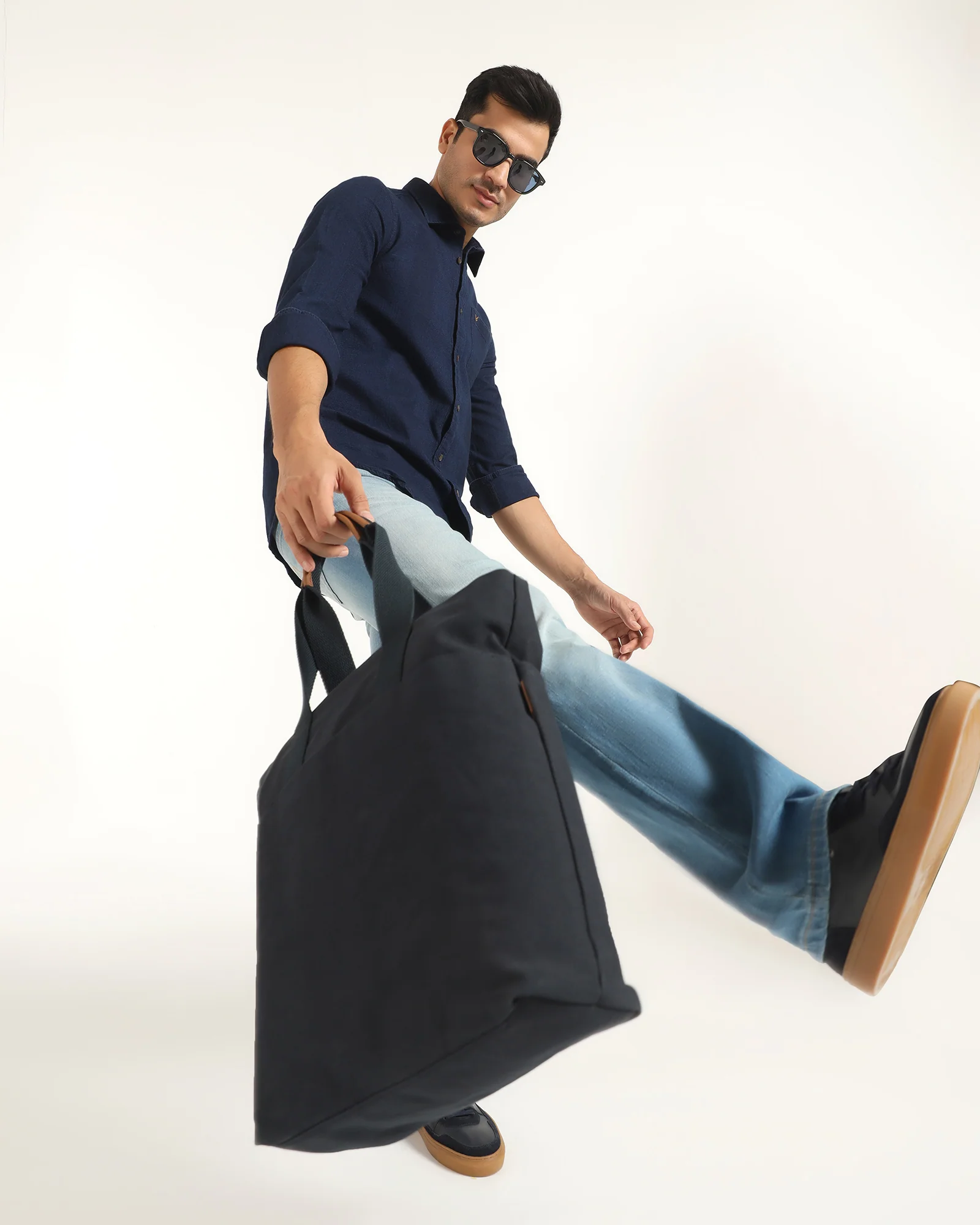Casual Indigo Textured Shirt - Pasco - Image 7