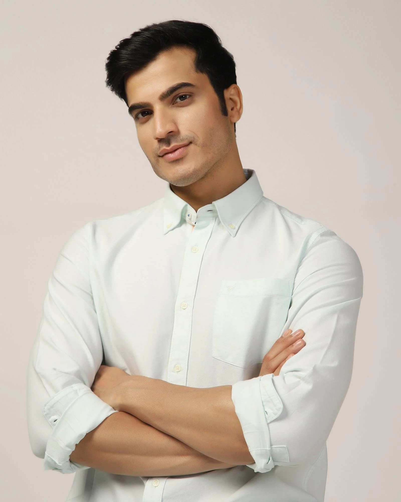 Casual Mint Solid Shirt - Molly - Image 8
