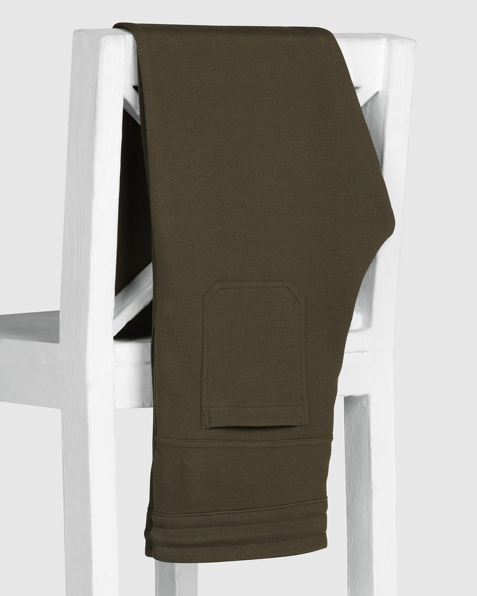Casual Olive Solid Jogger - Ethan - Image 5