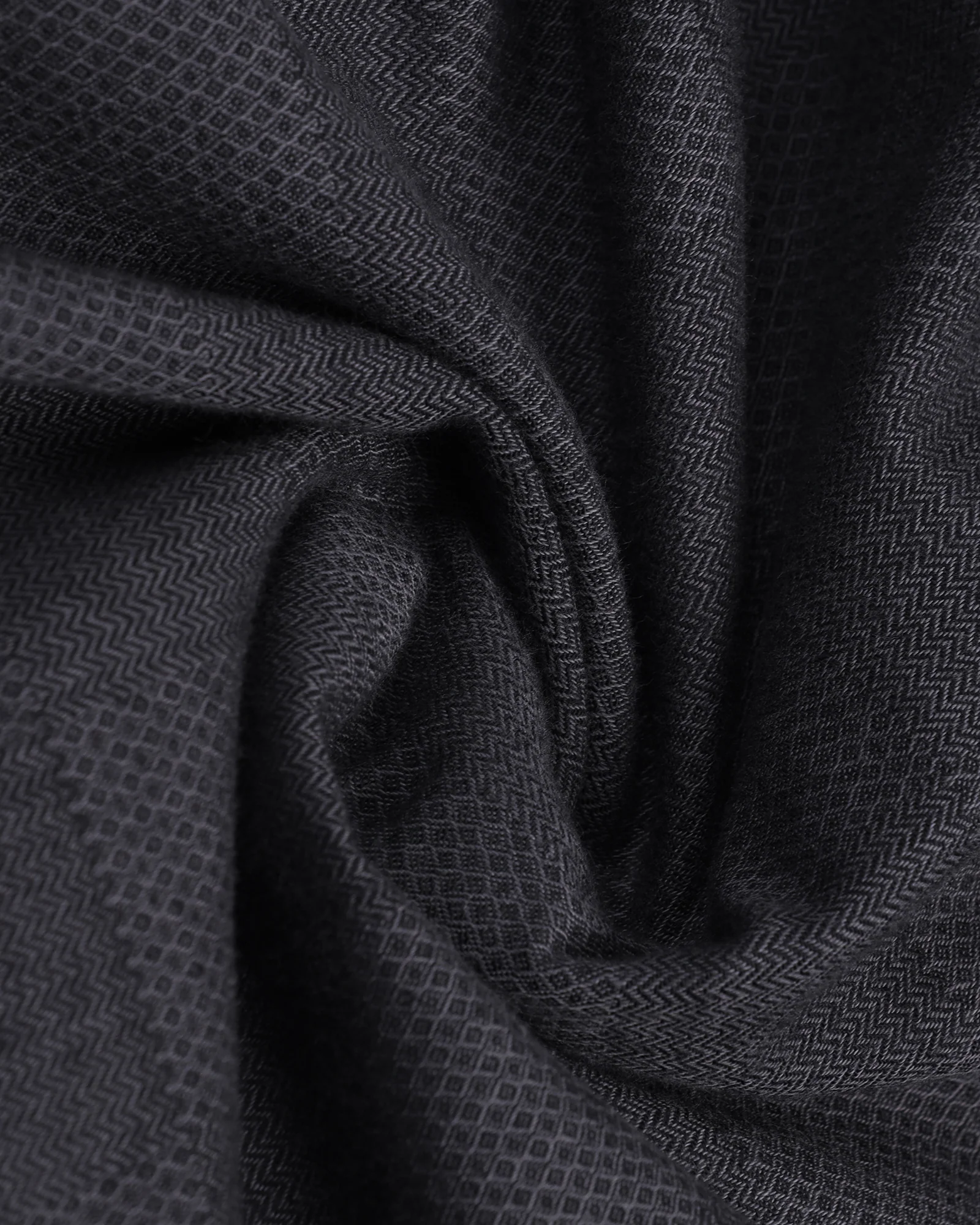 Charcoal Jacquard Shirt - Finja - Image 6