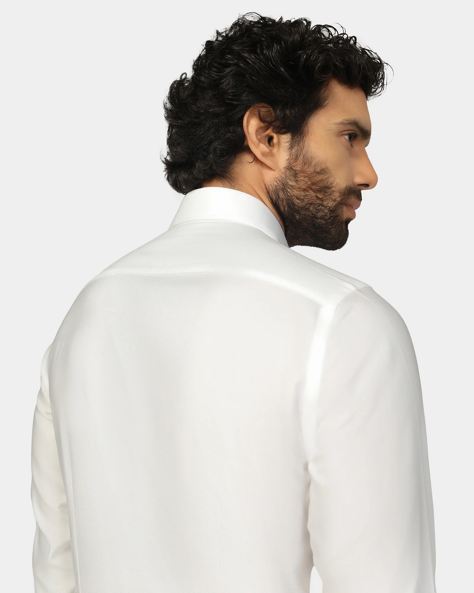 Formal Super White Check Shirt - Rayo - Image 4