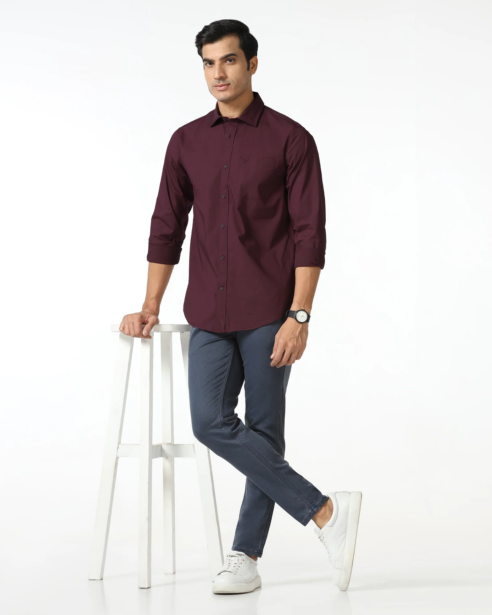 Cherry Lacquer Solid Shirt - Lujo - Image 7