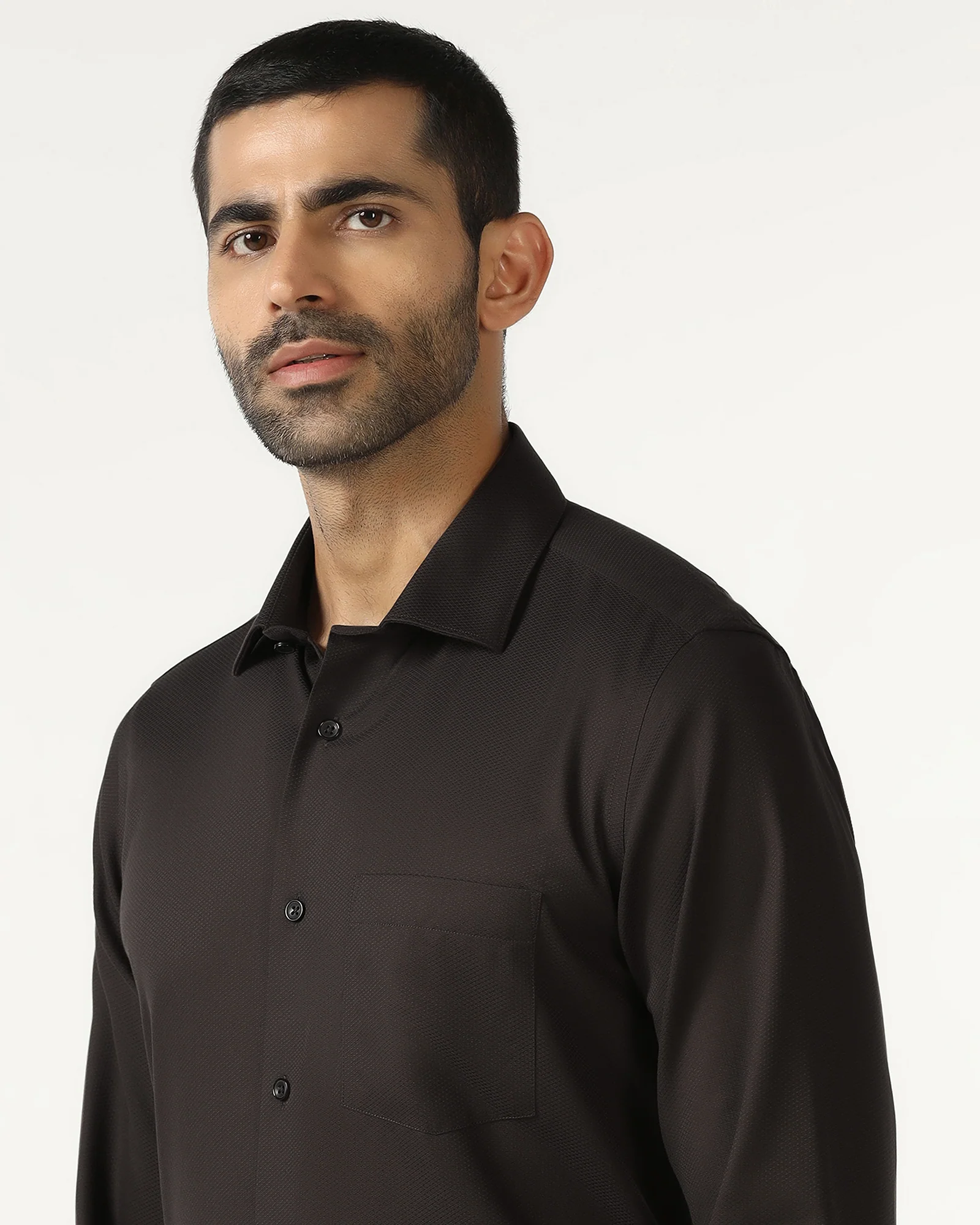 Chocolate Sauce Non Iron Textured Shirt - P31 - Image 4