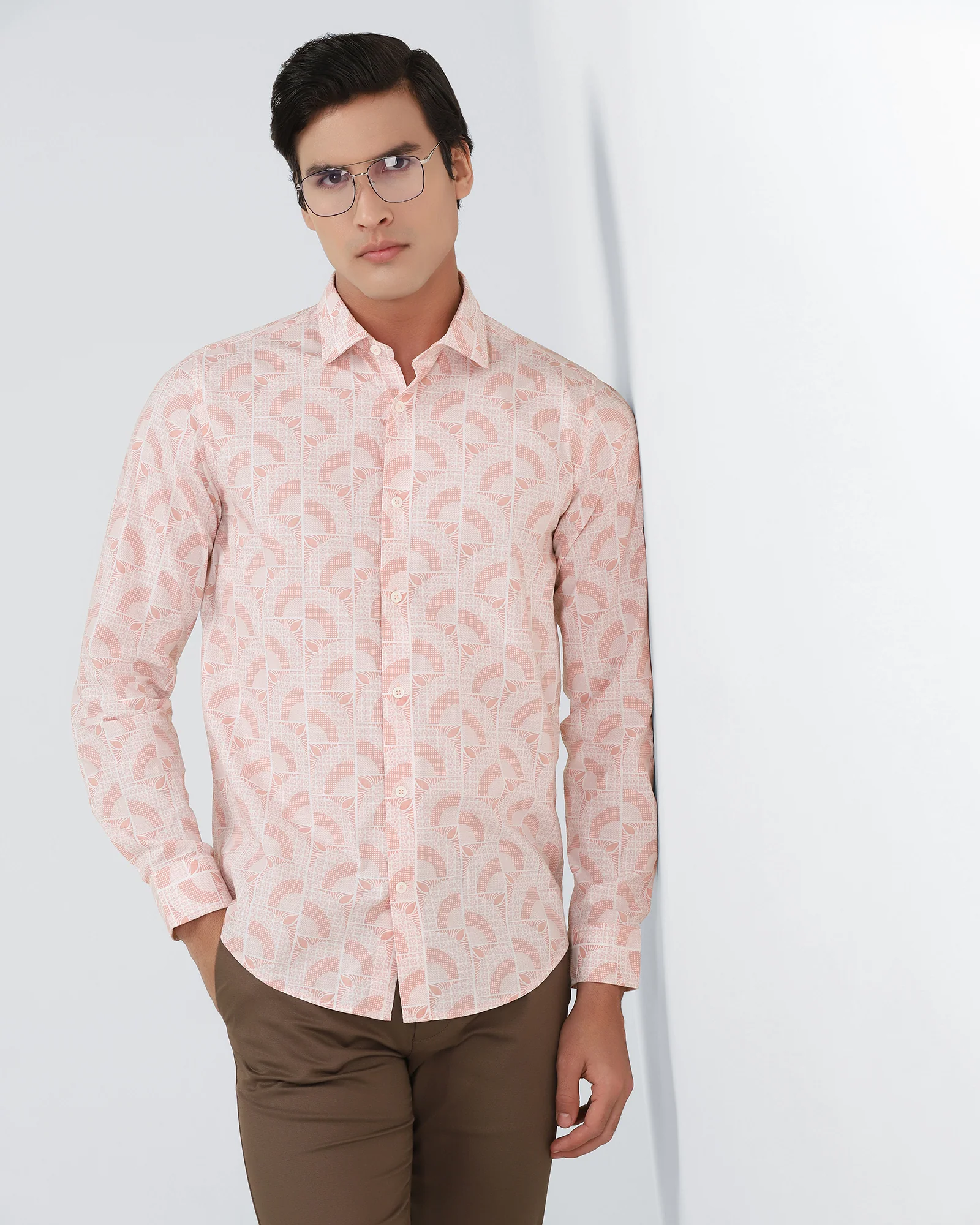 Coral Printed Shirt - Amer - Image 7