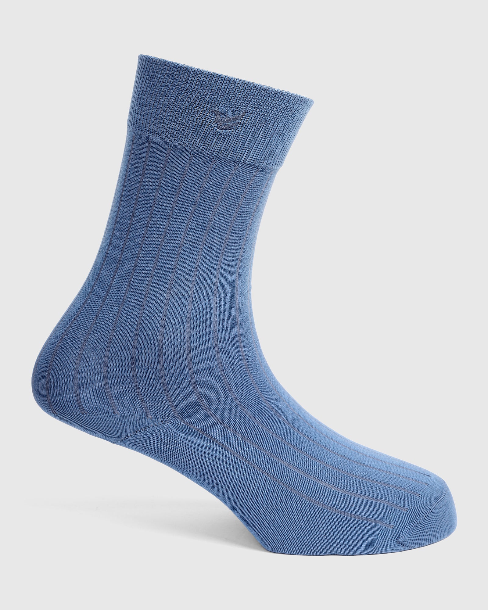 Cotton Blue Knitted Socks - Vanek - Image 2