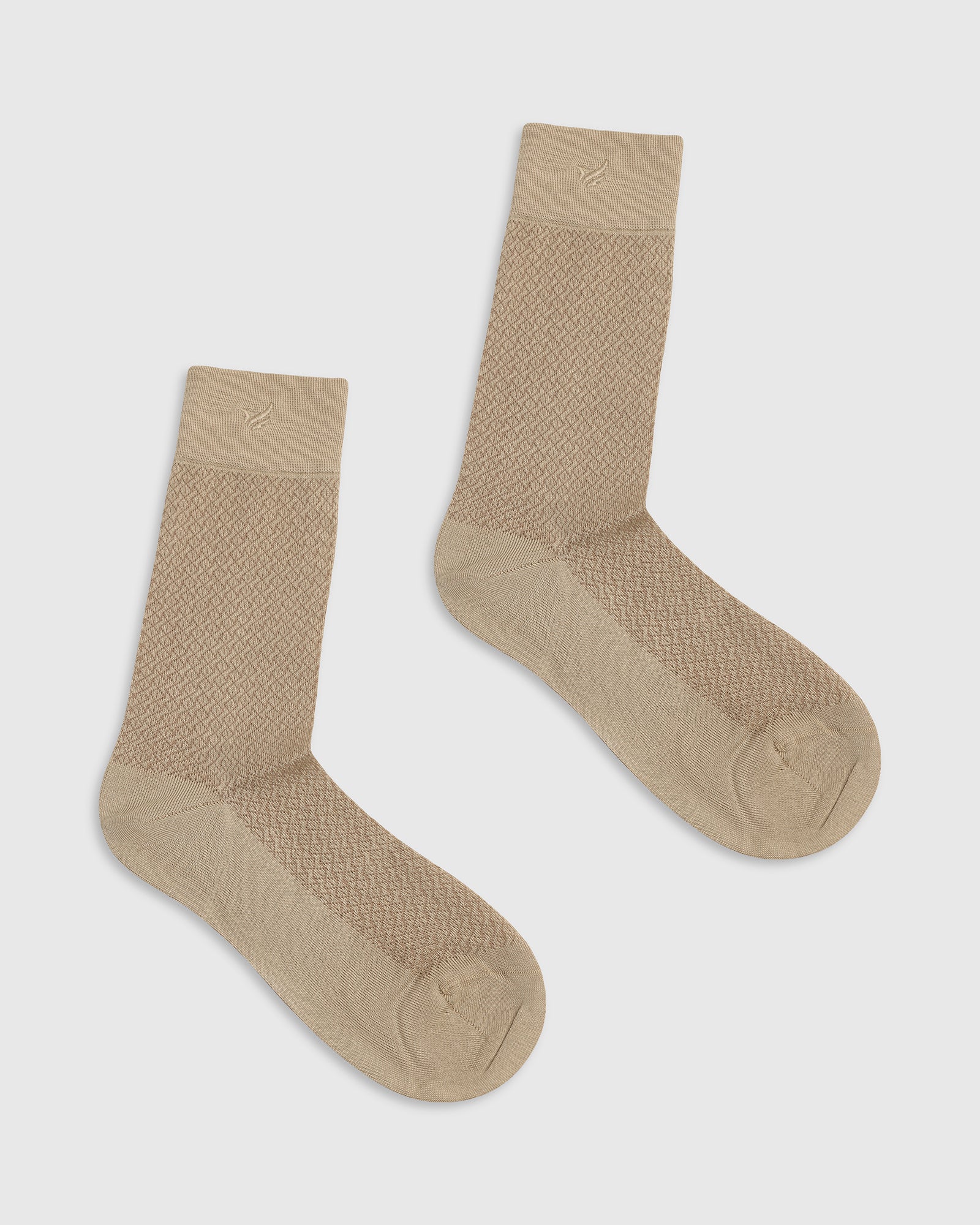 Cotton Khaki Knitted Socks - Varil - Image 3