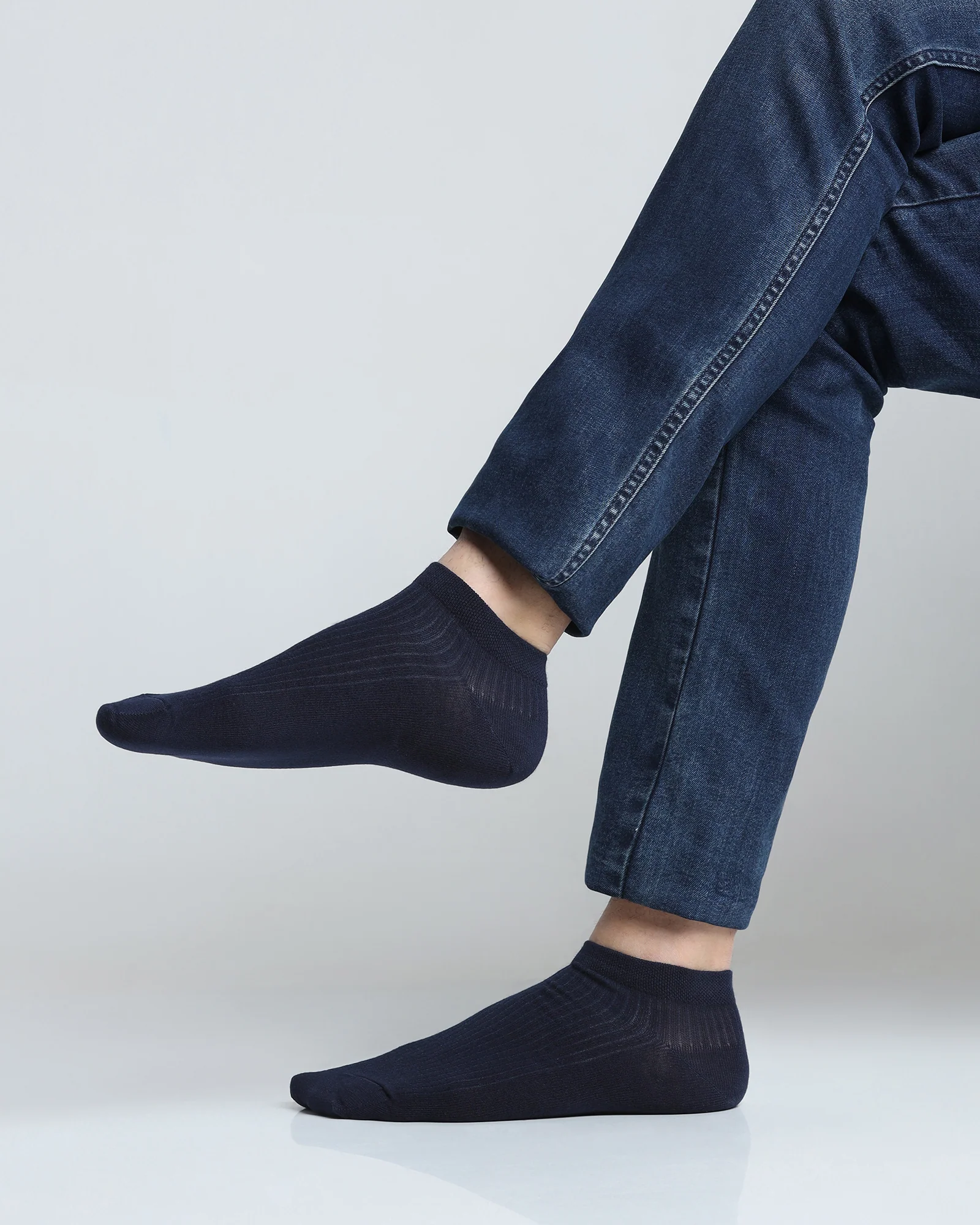 Cotton Multi Color Knitted Socks - Anza - Image 3