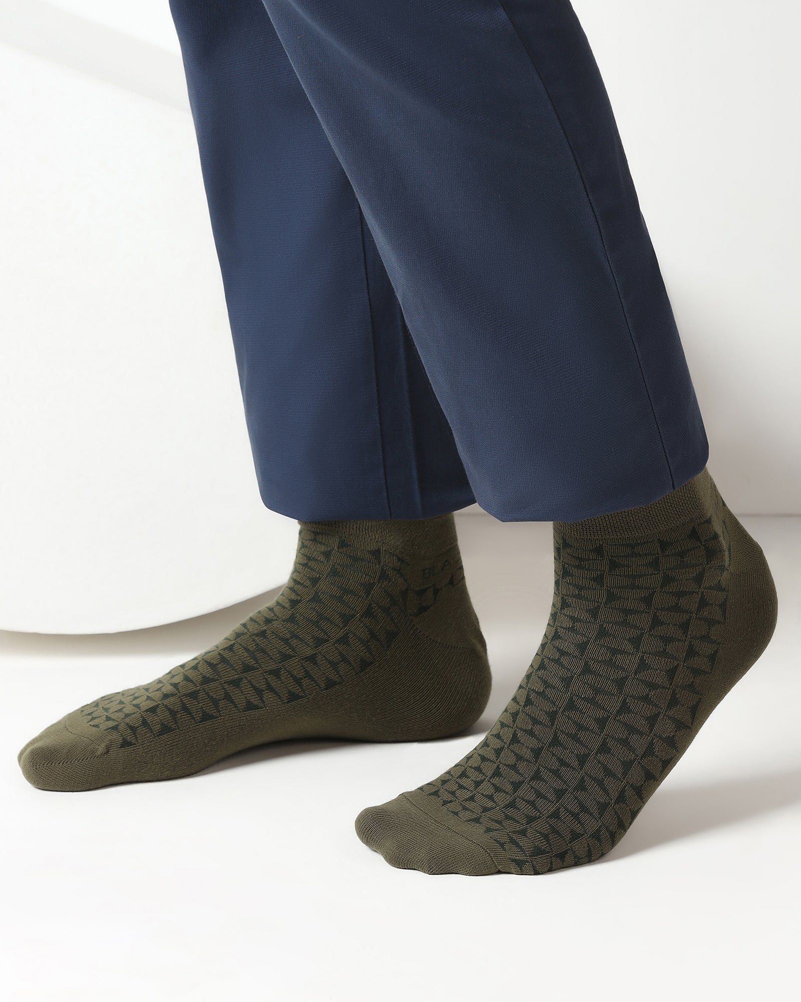 Cotton Multi Color Knitted Socks - Votto - Image 3