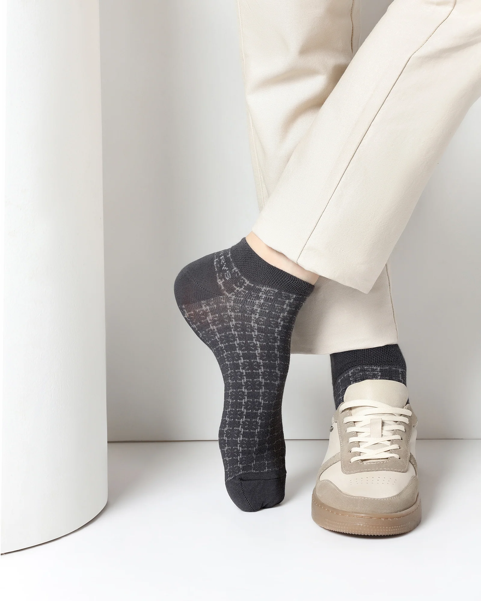 Cotton Multi Color Knitted Socks - Visso - Image 3