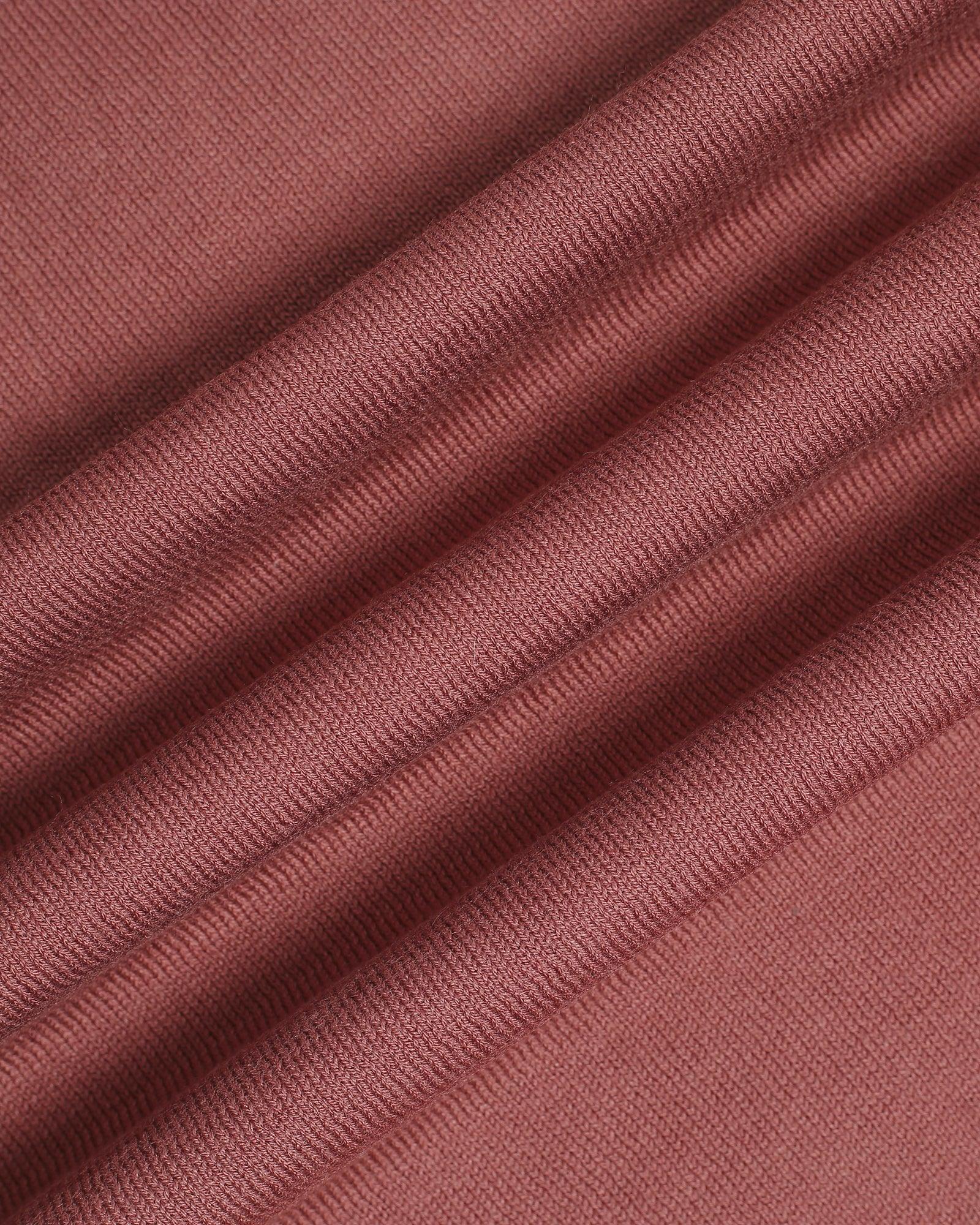 Crew Neck Brown Yarn Dyed T-Shirt - Miya - Image 6