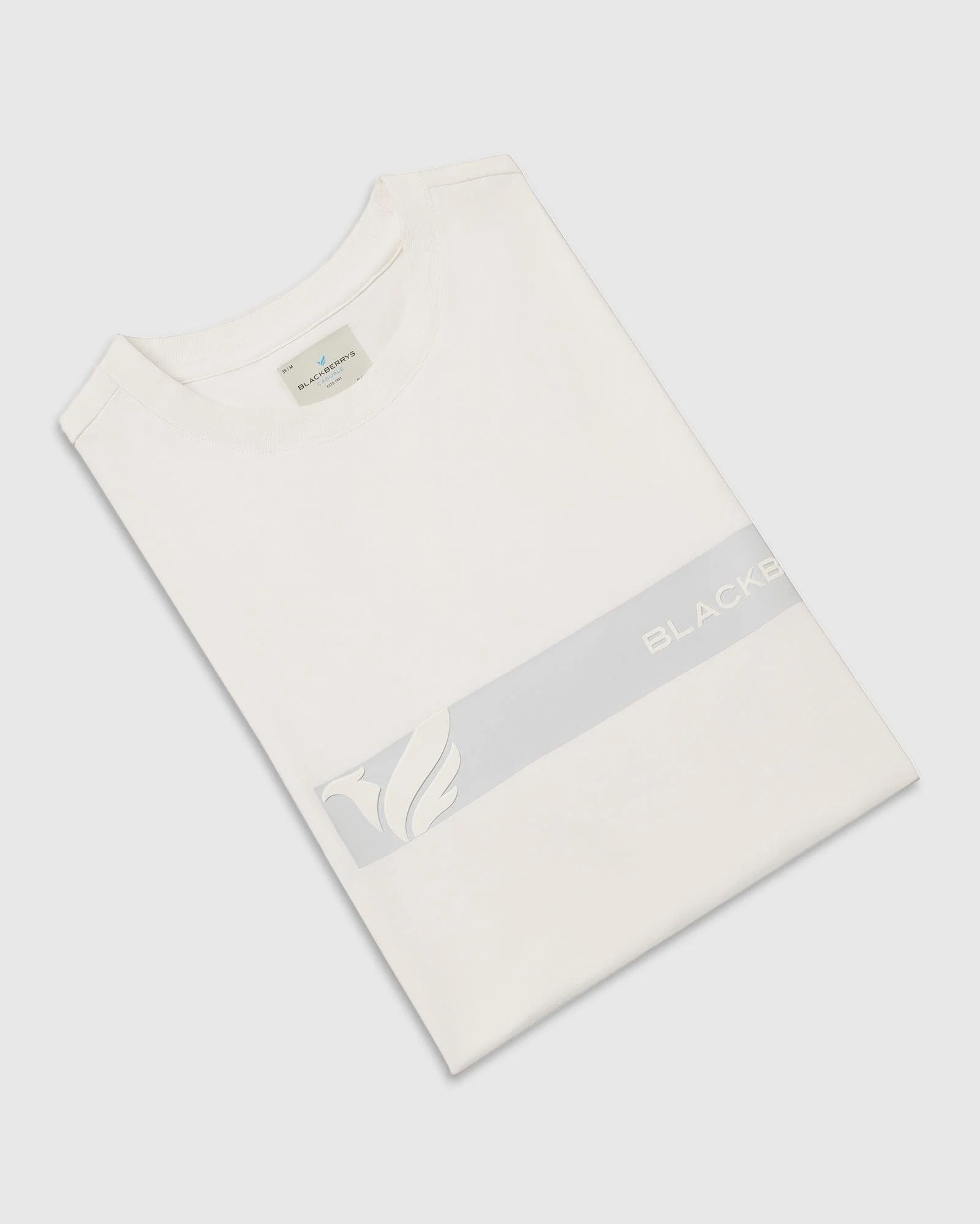Crew Neck Off White Printed T-Shirt - Samuel - Image 5