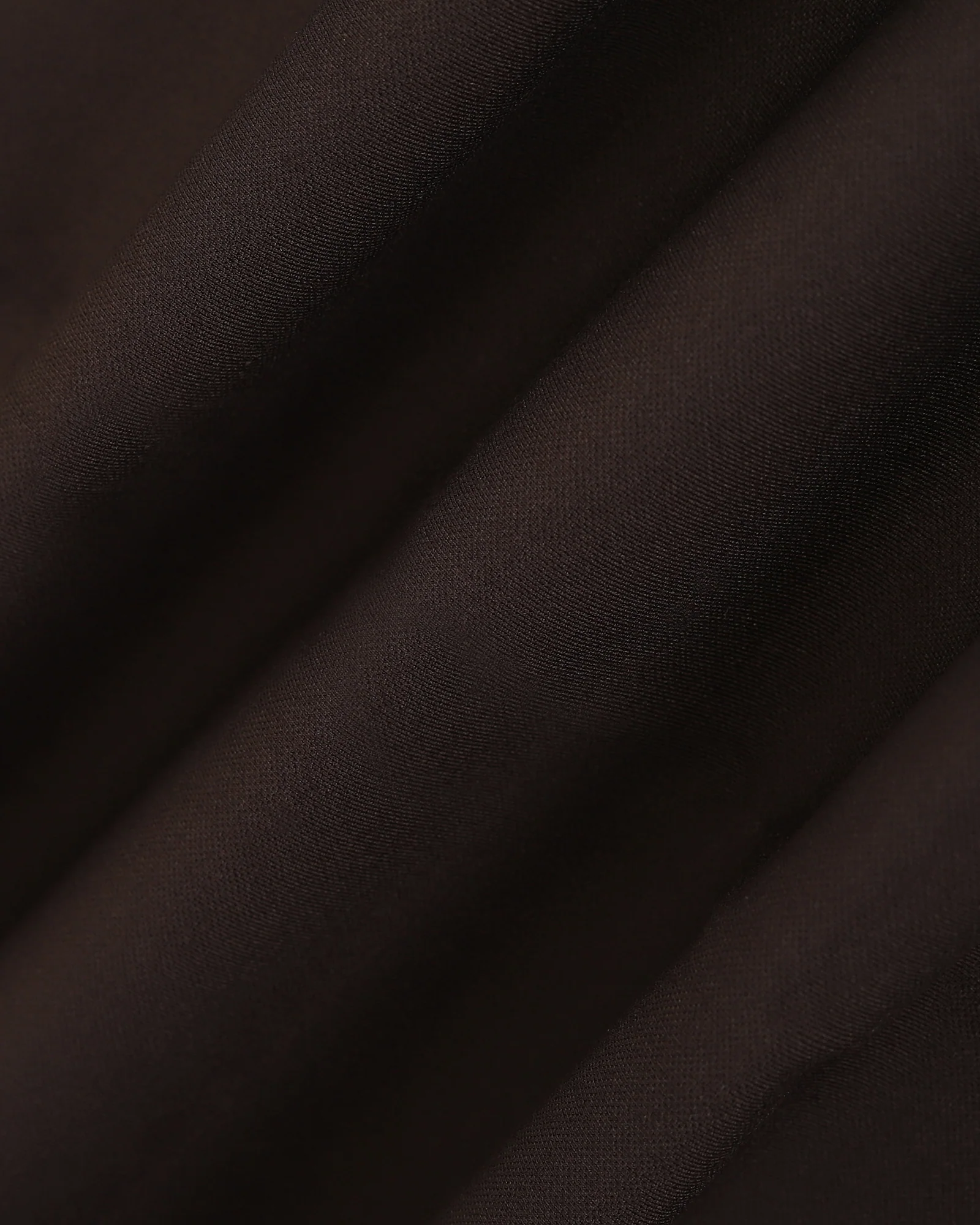 Dark Brown Solid Trouser - Oak - Image 6