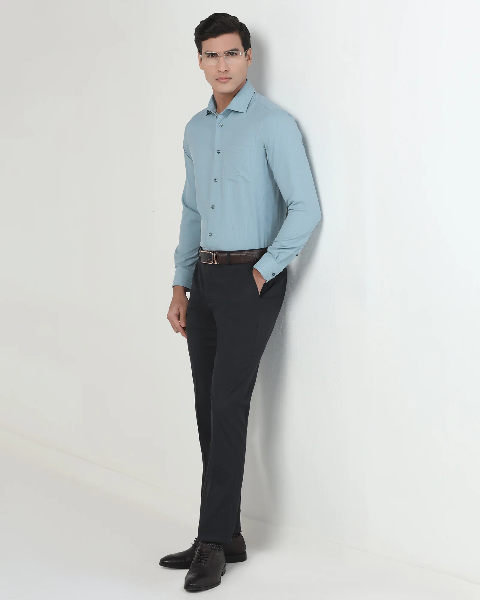 Dark Grey Textured Trouser - Kylian - Image 7