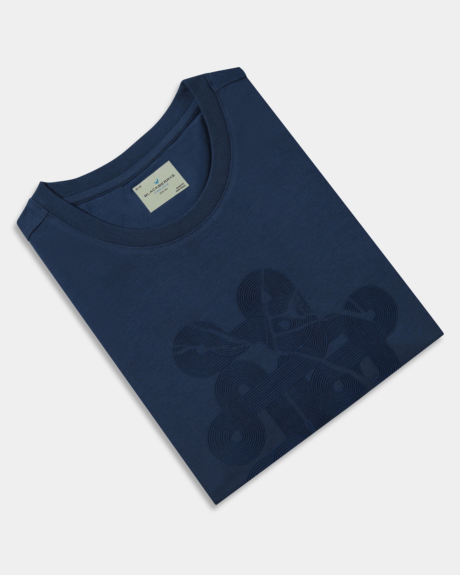 Deep Teal Crew Neck Printed T-Shirt - Misa - Image 5