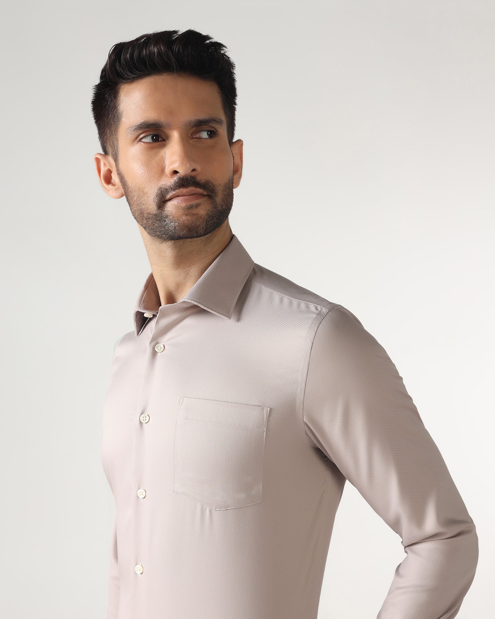 Fawn Non Iron Textured Shirt - P31 - Image 4