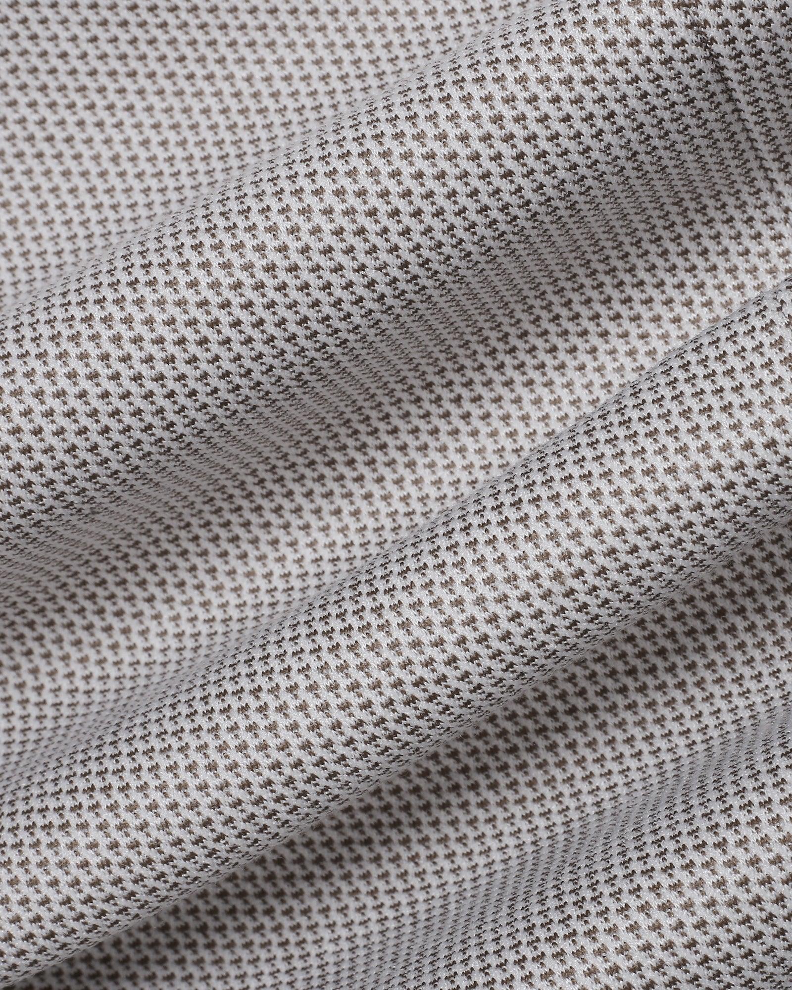 Formal Beige Textured Blazer - Venue - Image 6
