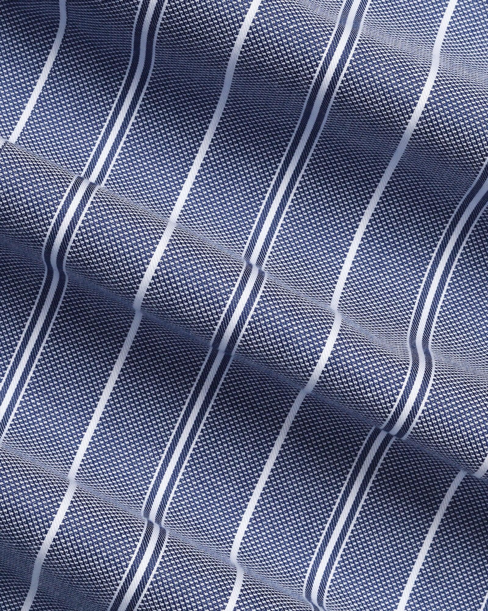 Temp Tech Formal Blue Stripe Shirt - Miller - Image 6