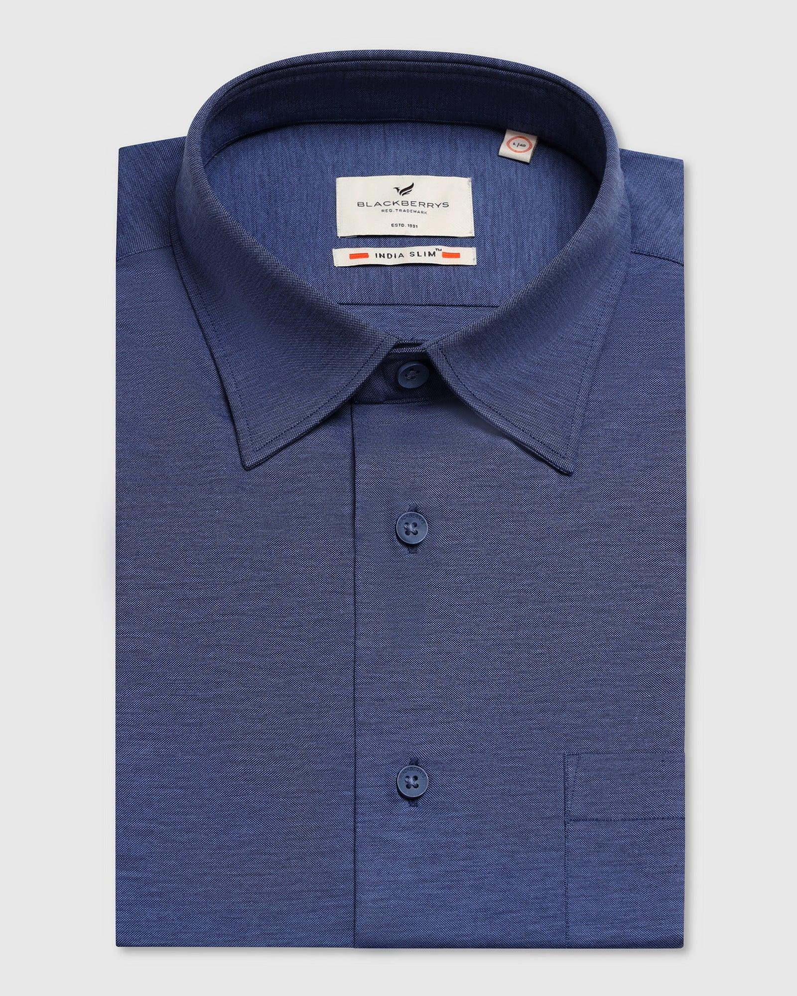 Formal Cobalt Solid Shirt - Boone - Image 5